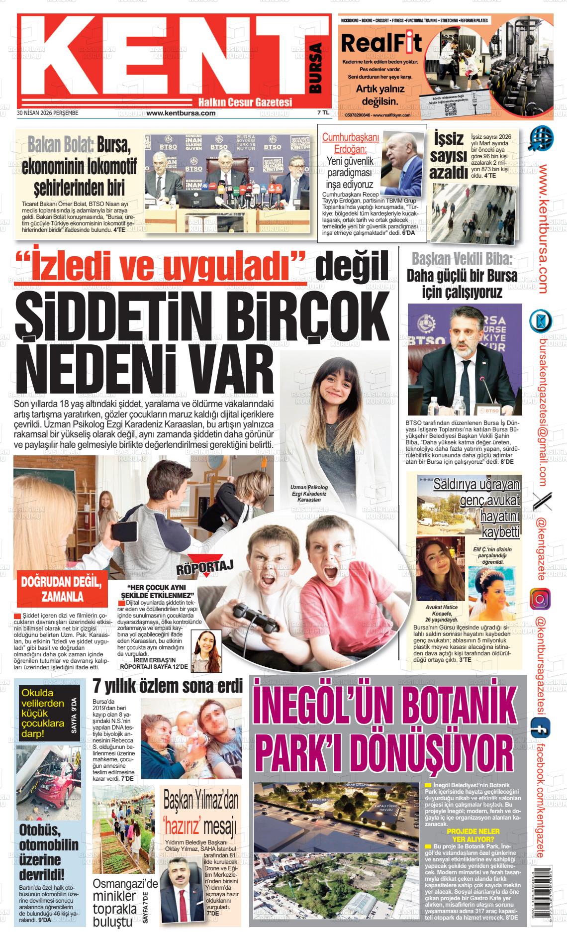Bursa Kent 30.04.2026
