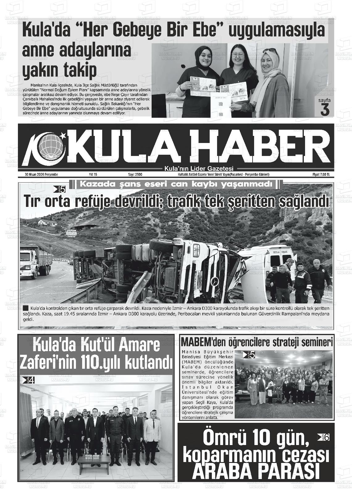 Manisa Kulahaber 30.04.2026