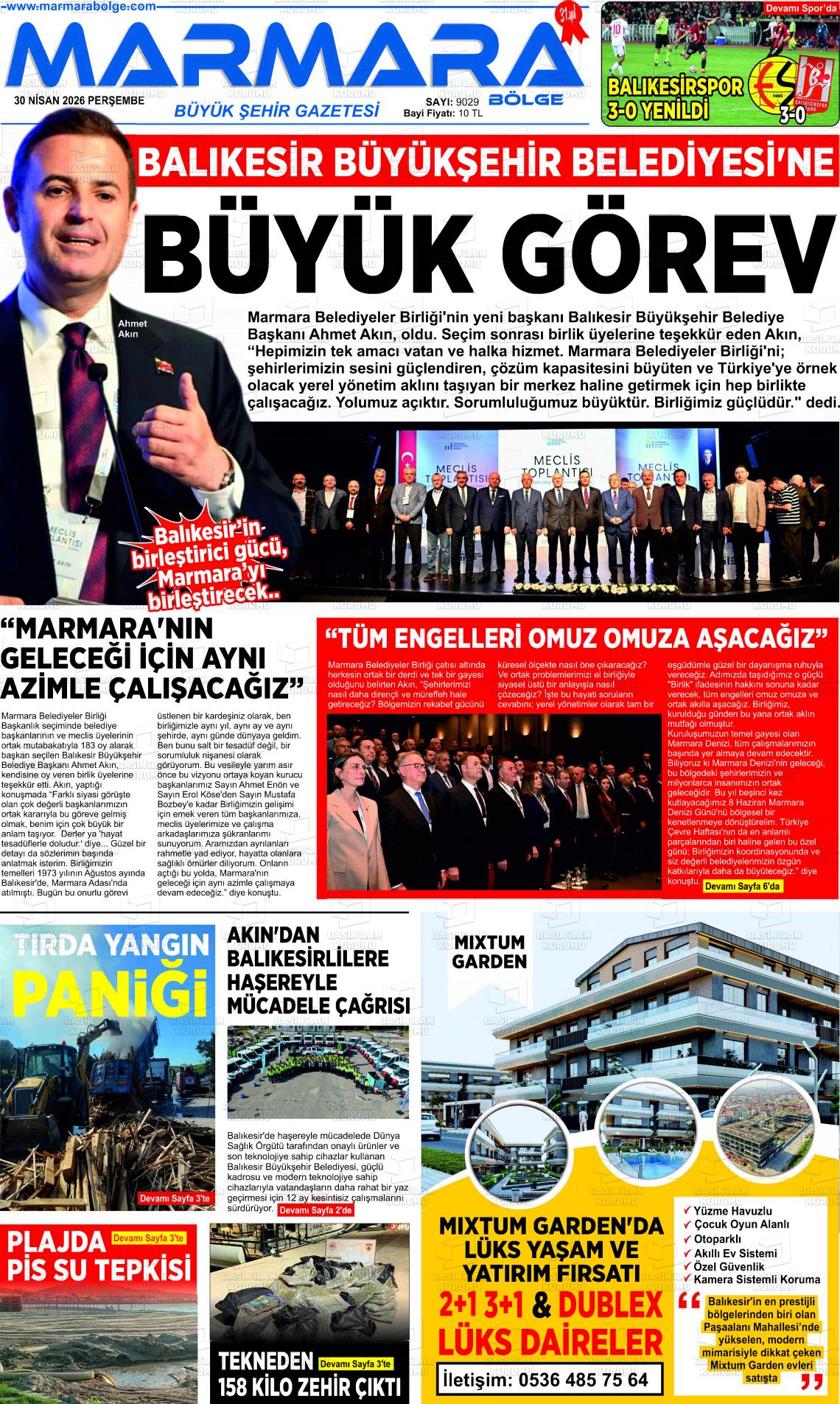 Balikesir Marmarabolge 30.04.2026
