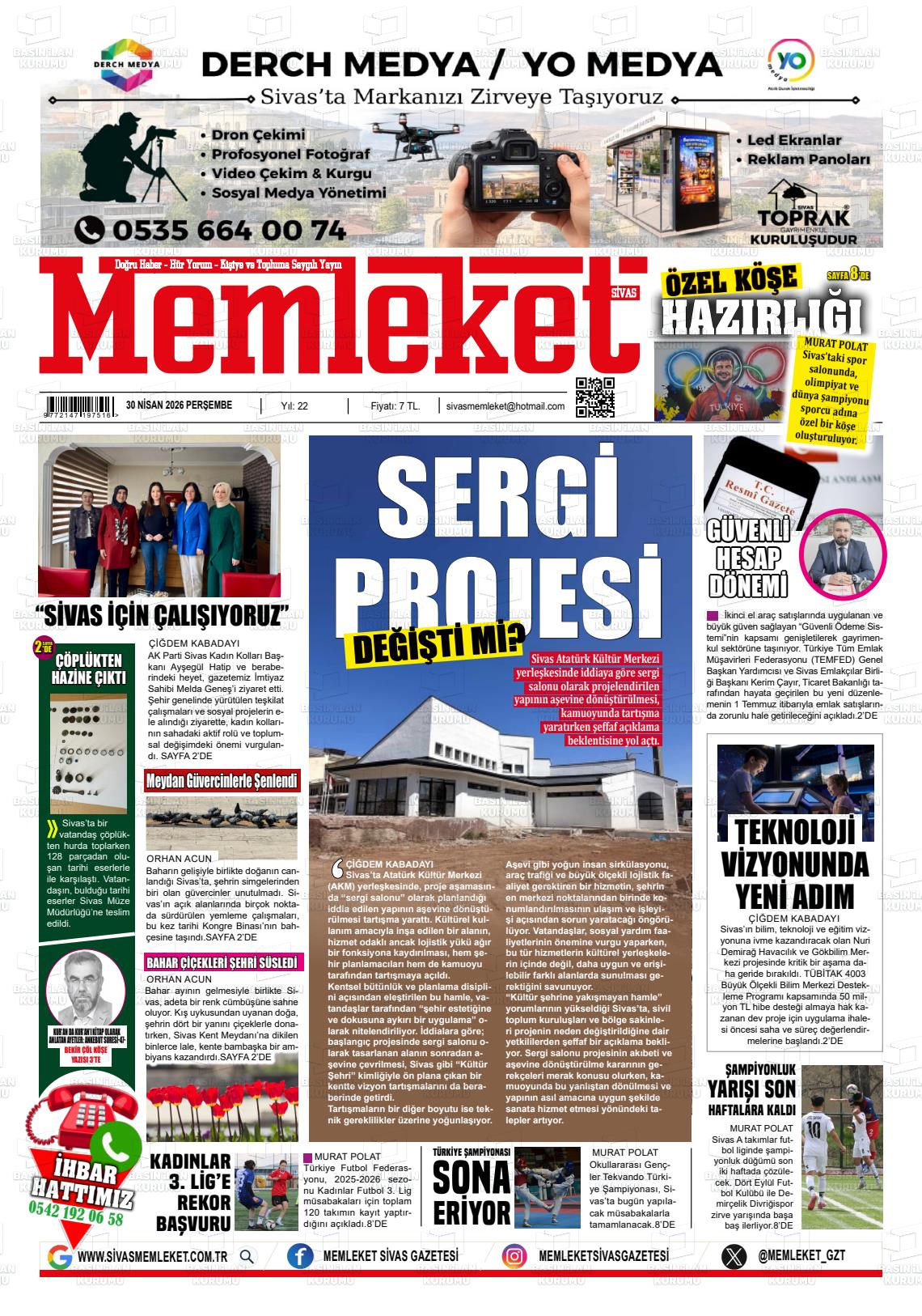 Sivas Memleket 30.04.2026