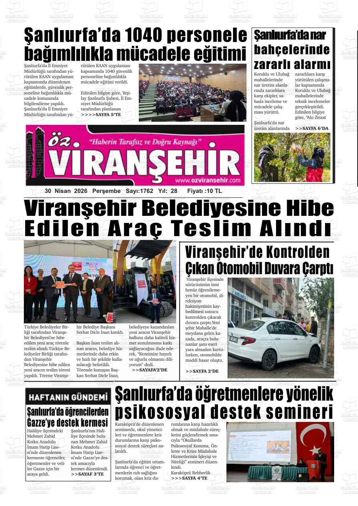 Sanliurfa Ozviransehir 30.04.2026