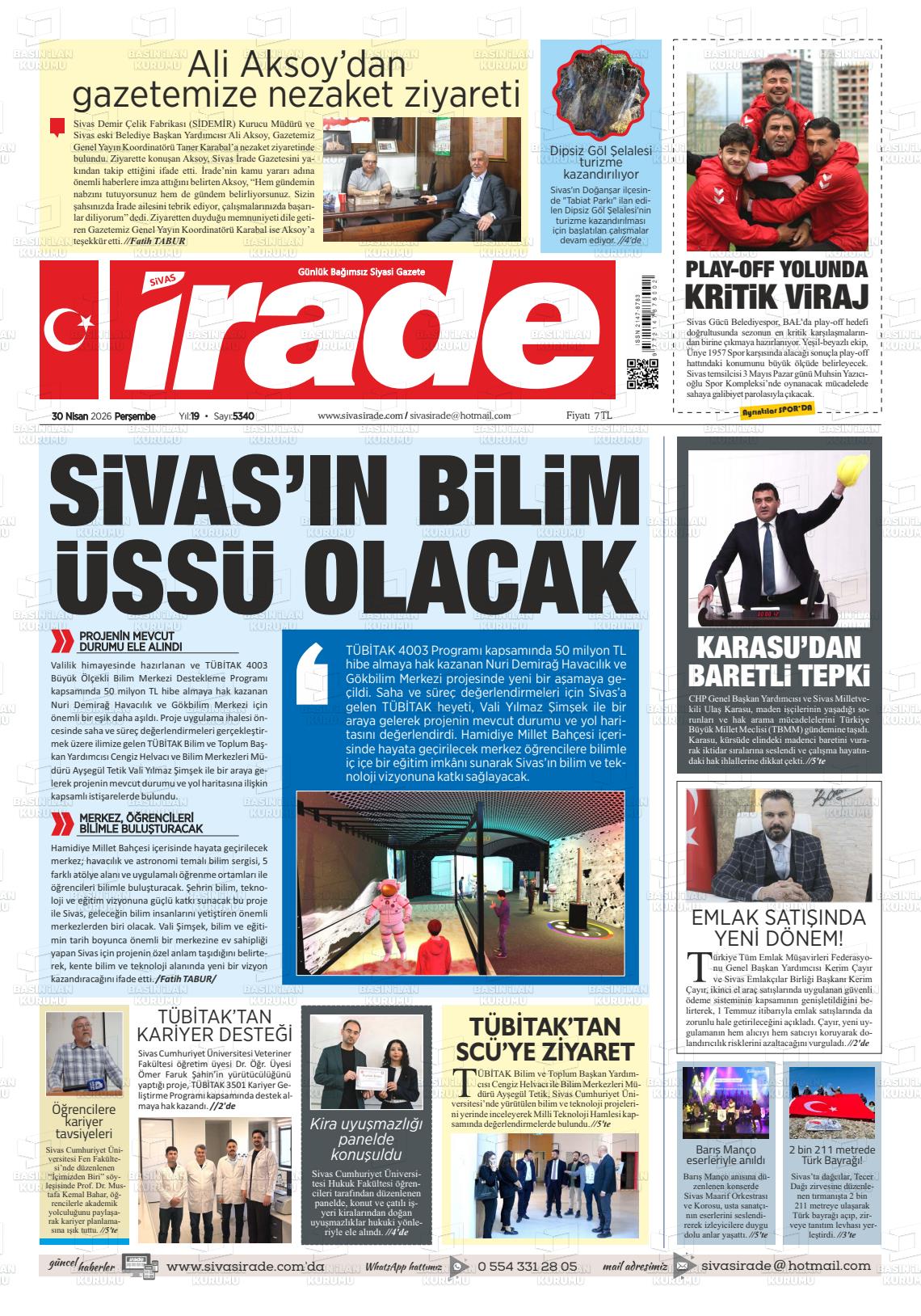 Sivas Irade 30.04.2026
