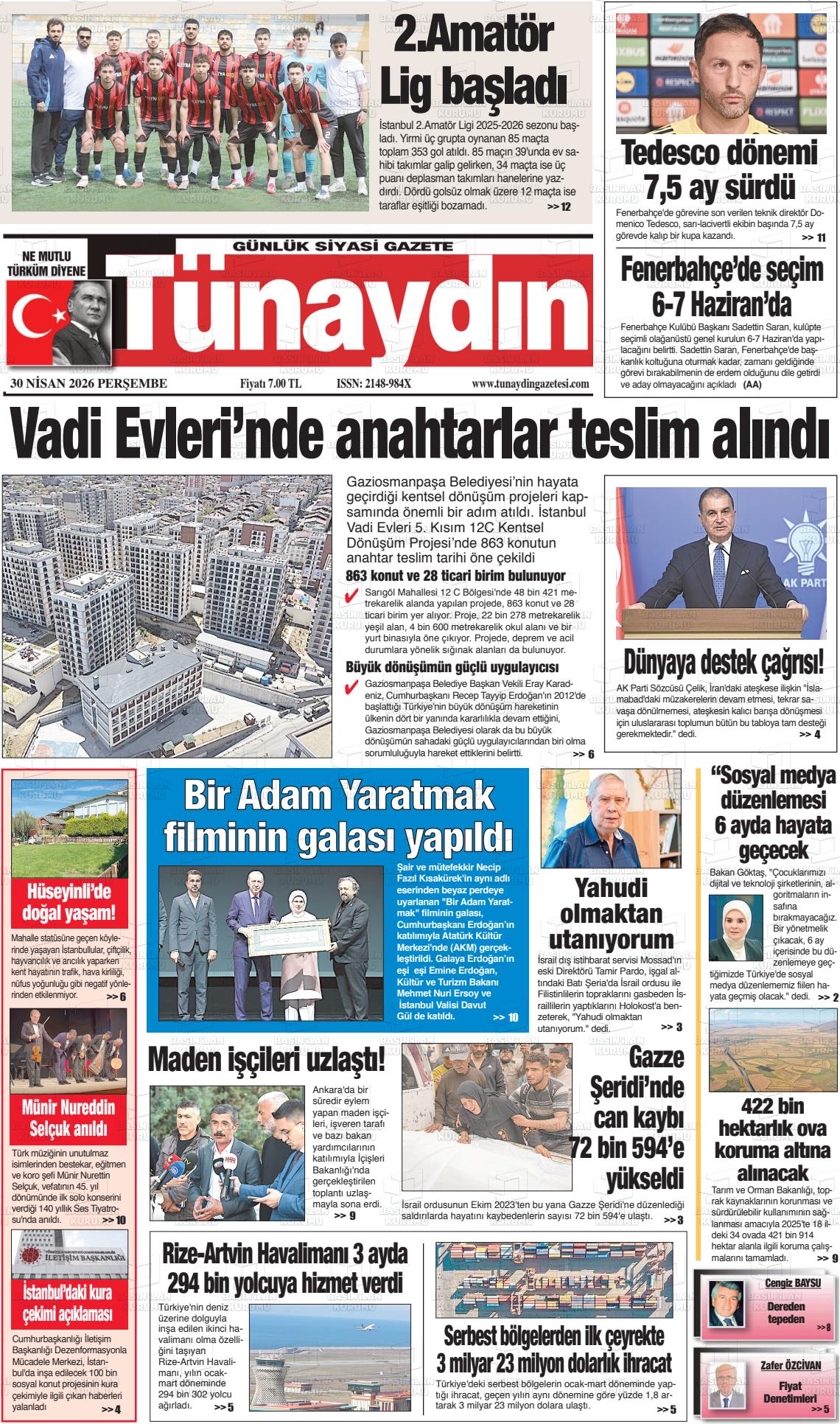 Istanbul Tunaydin 30.04.2026
