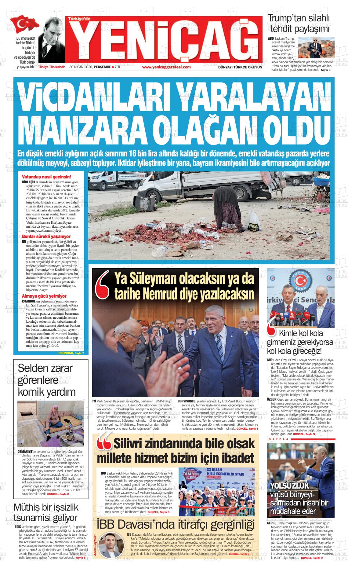 Istanbul Turkiyedeyenicag 30.04.2026