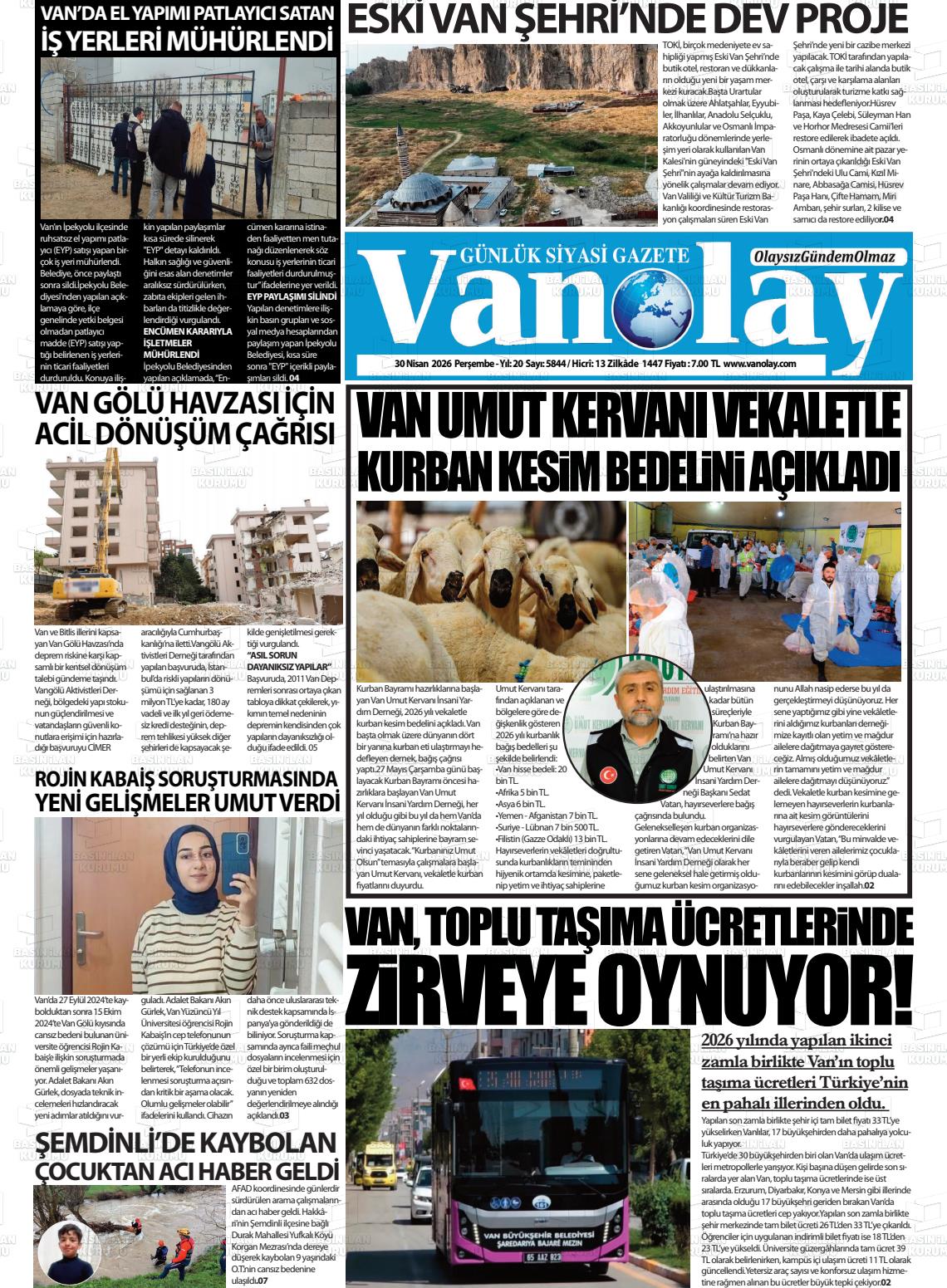 Van Olay 30.04.2026