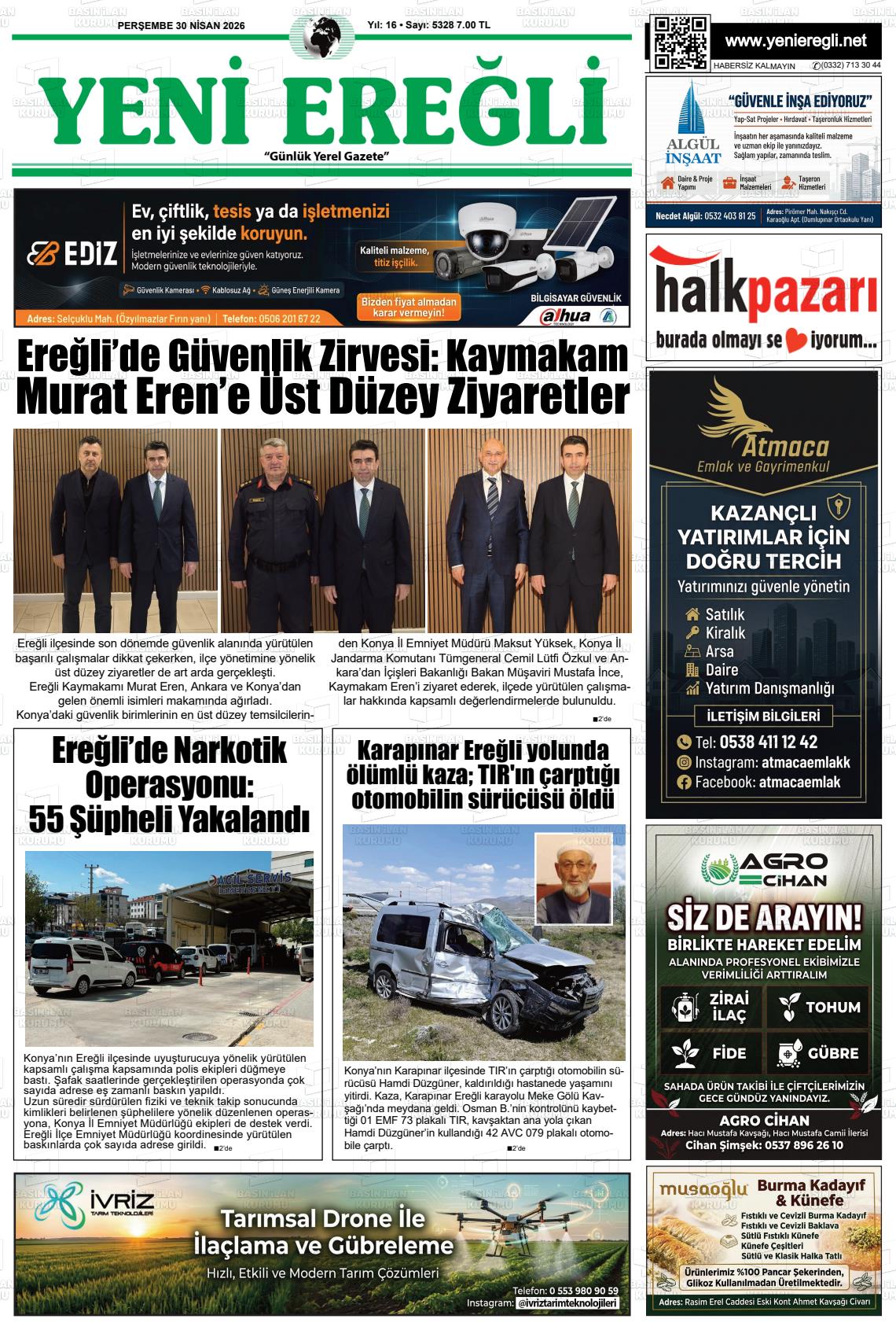 Konya Yenieregli 30.04.2026