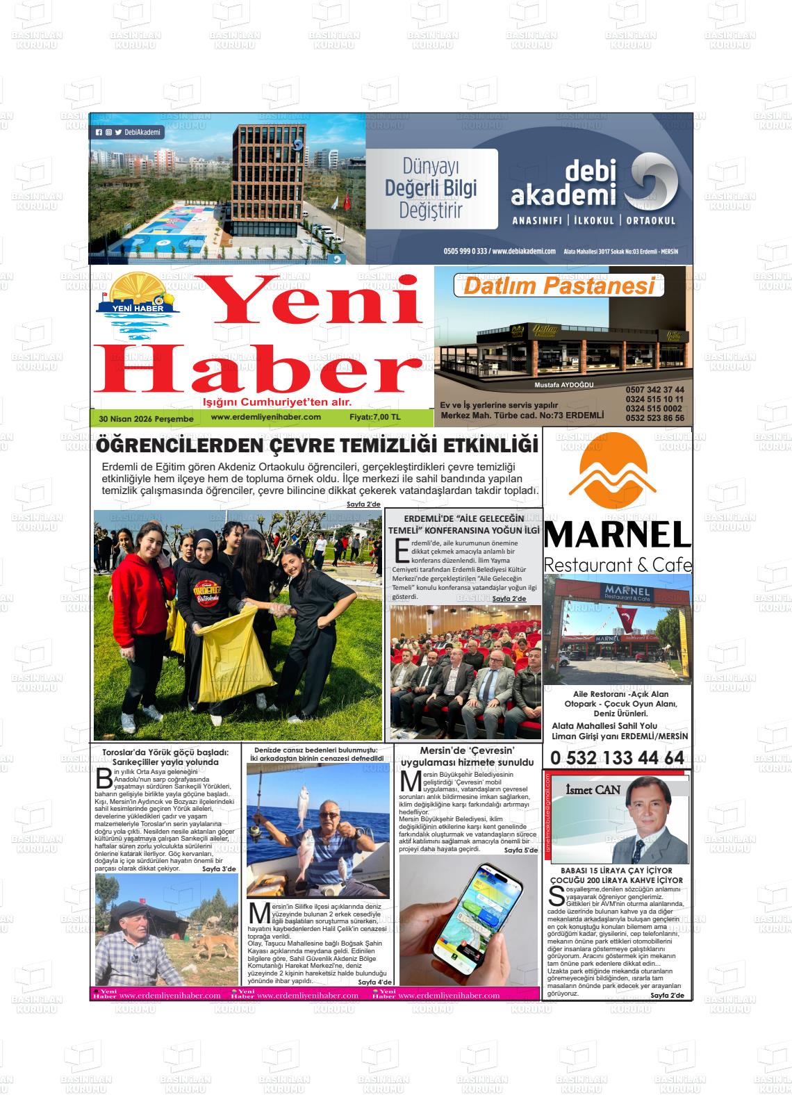 Konya Yenihaber 30.04.2026