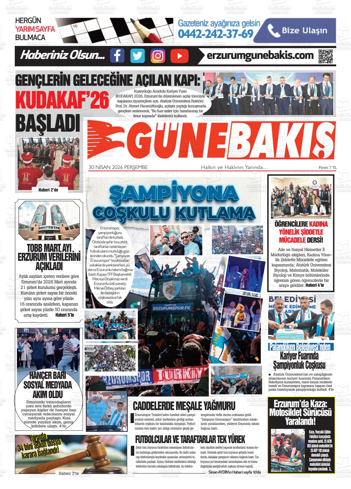Erzurum Yenikusak 30.04.2026