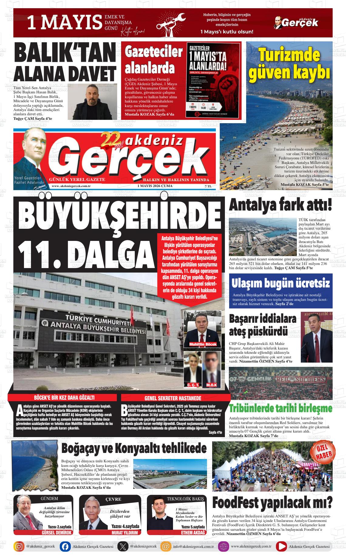 Antalya Akdenizgercek 01.05.2026