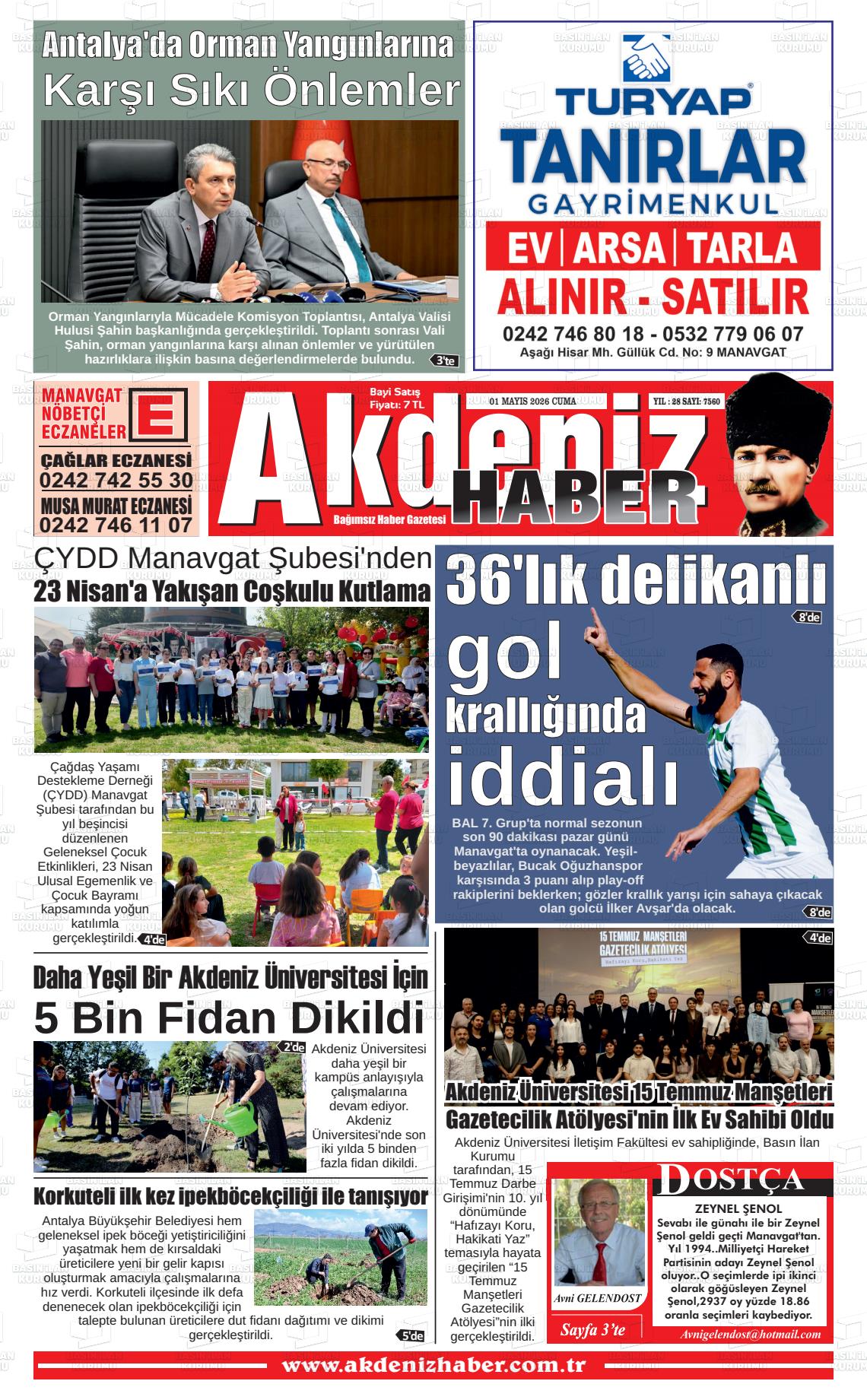 Antalya Akdenizhaber 01.05.2026