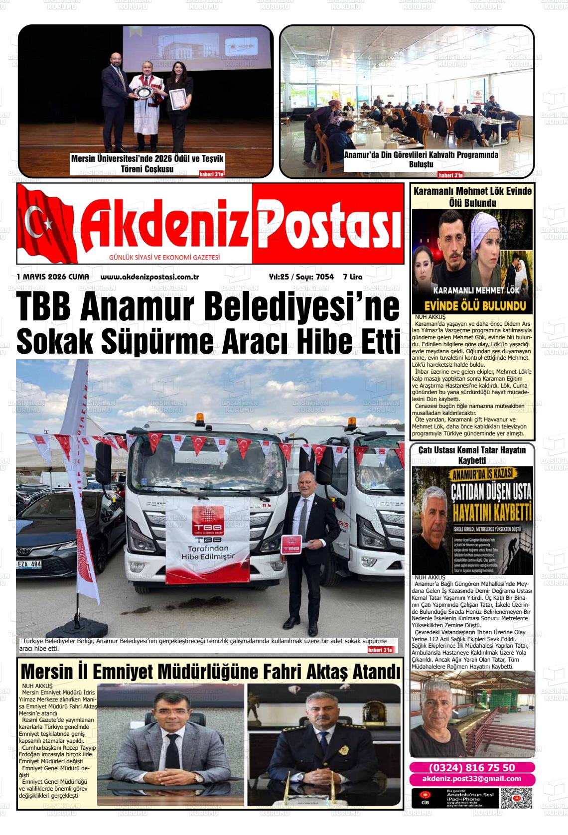 Mersin Akdenizpostasi 01.05.2026