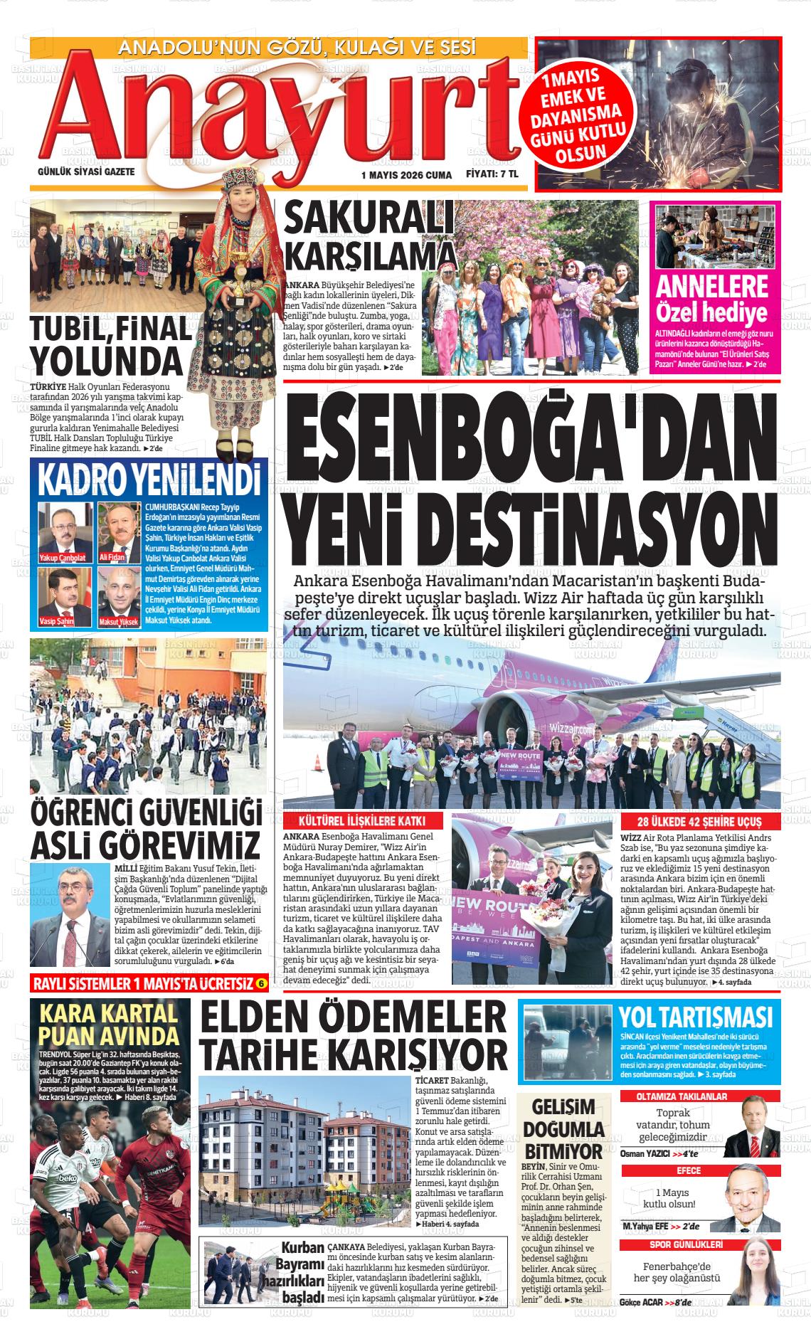 Ankara Anayurt 01.05.2026
