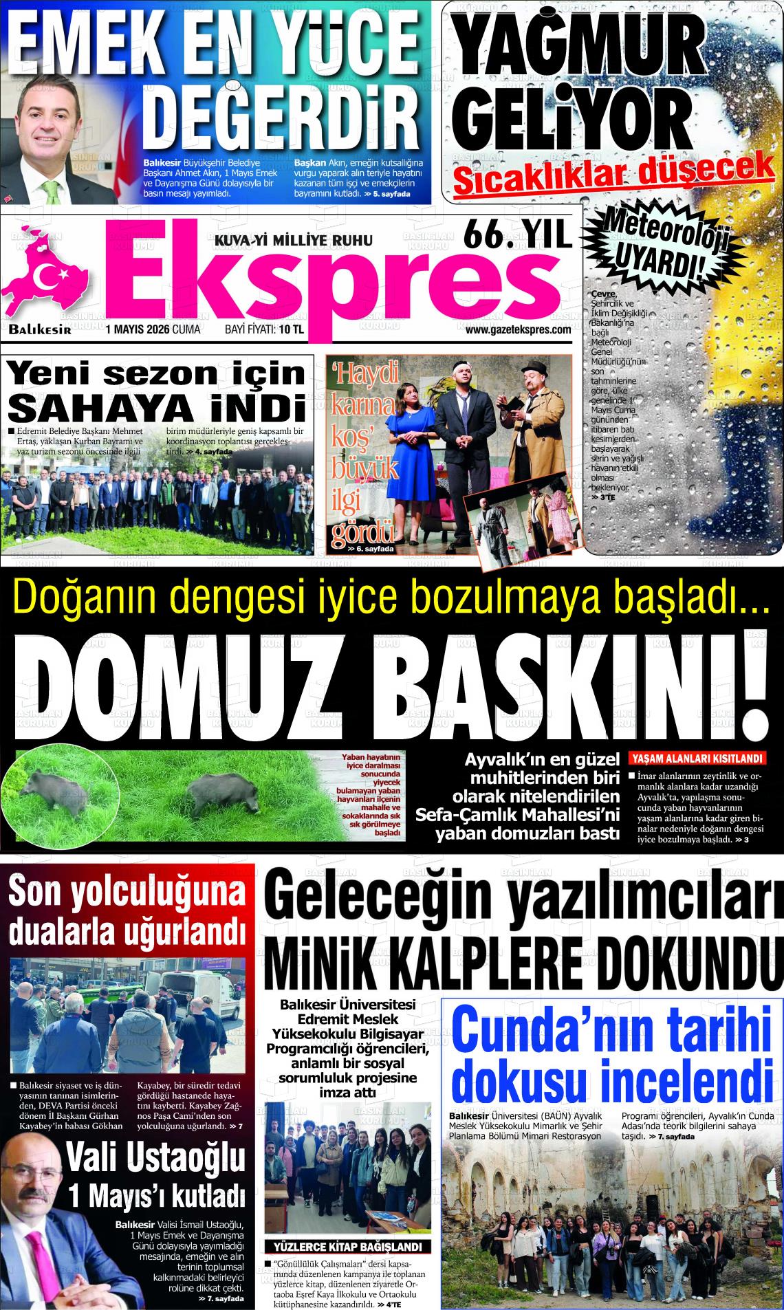 Balikesir Ekspres 01.05.2026