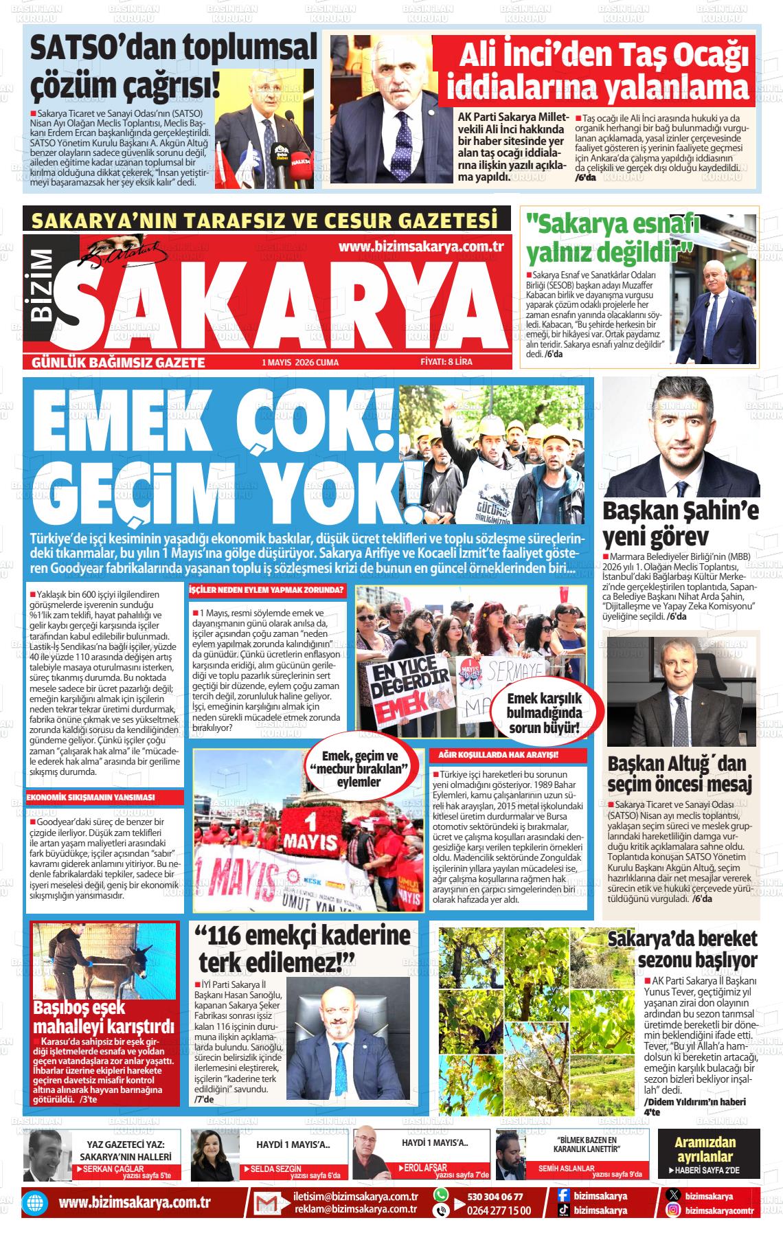 Sakarya Bizim 01.05.2026