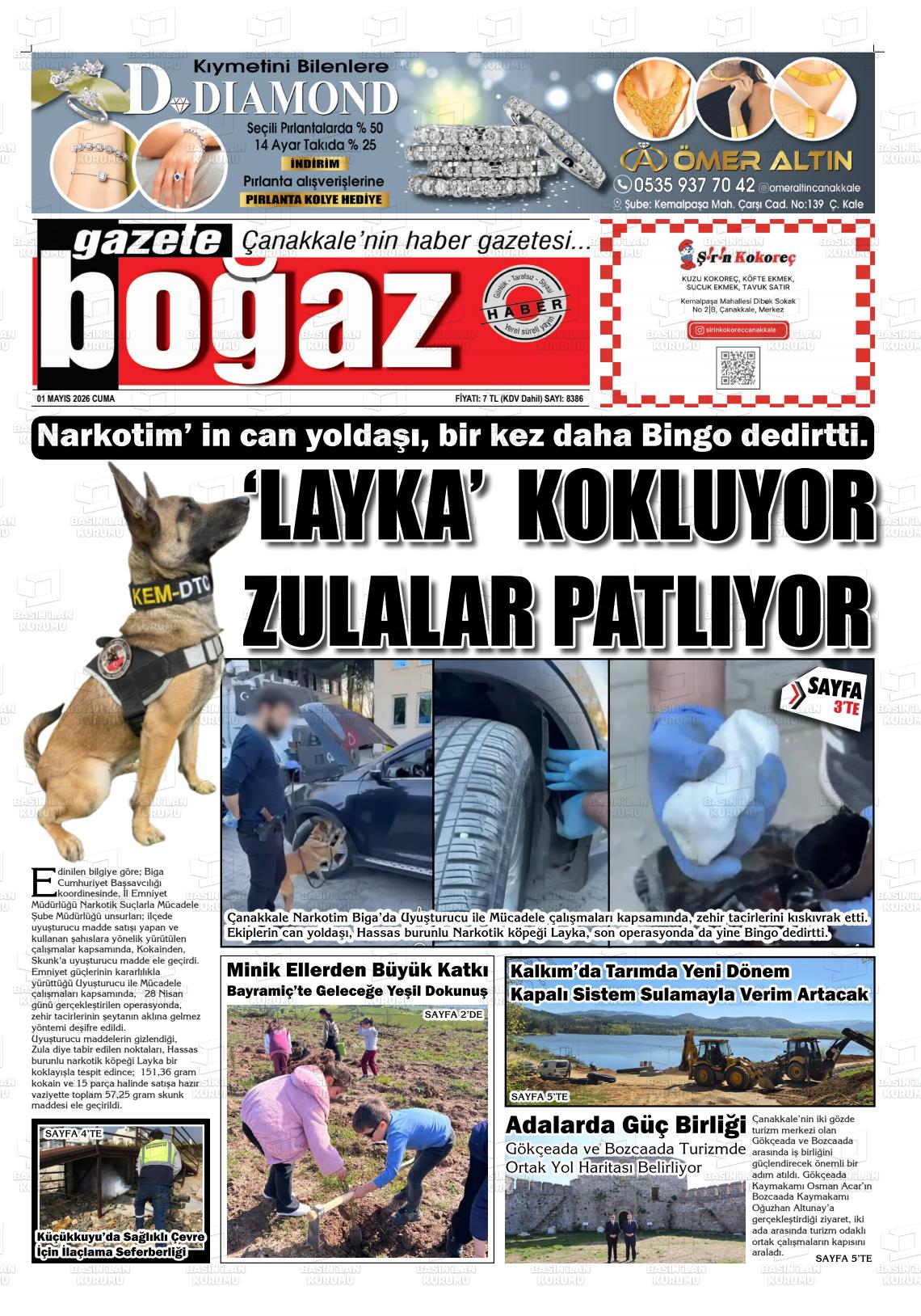 Canakkale Bogaz 01.05.2026