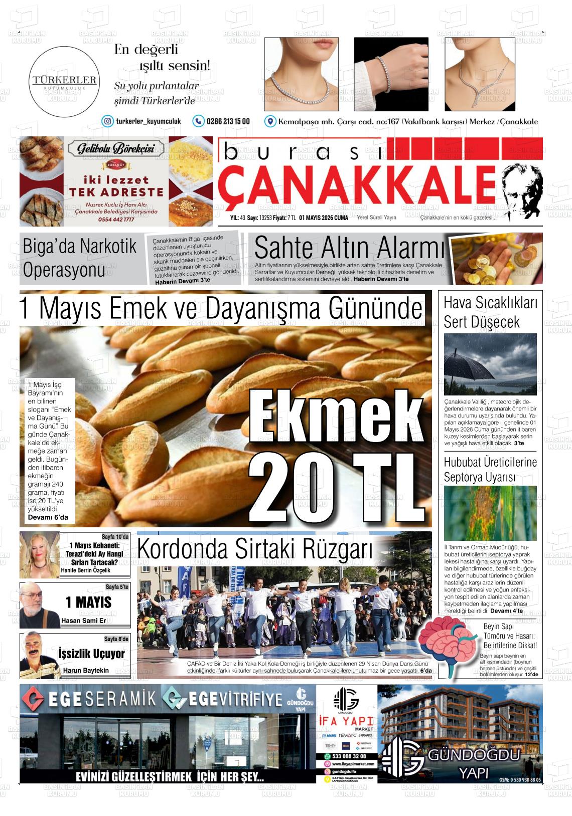 Canakkale Burasi 01.05.2026