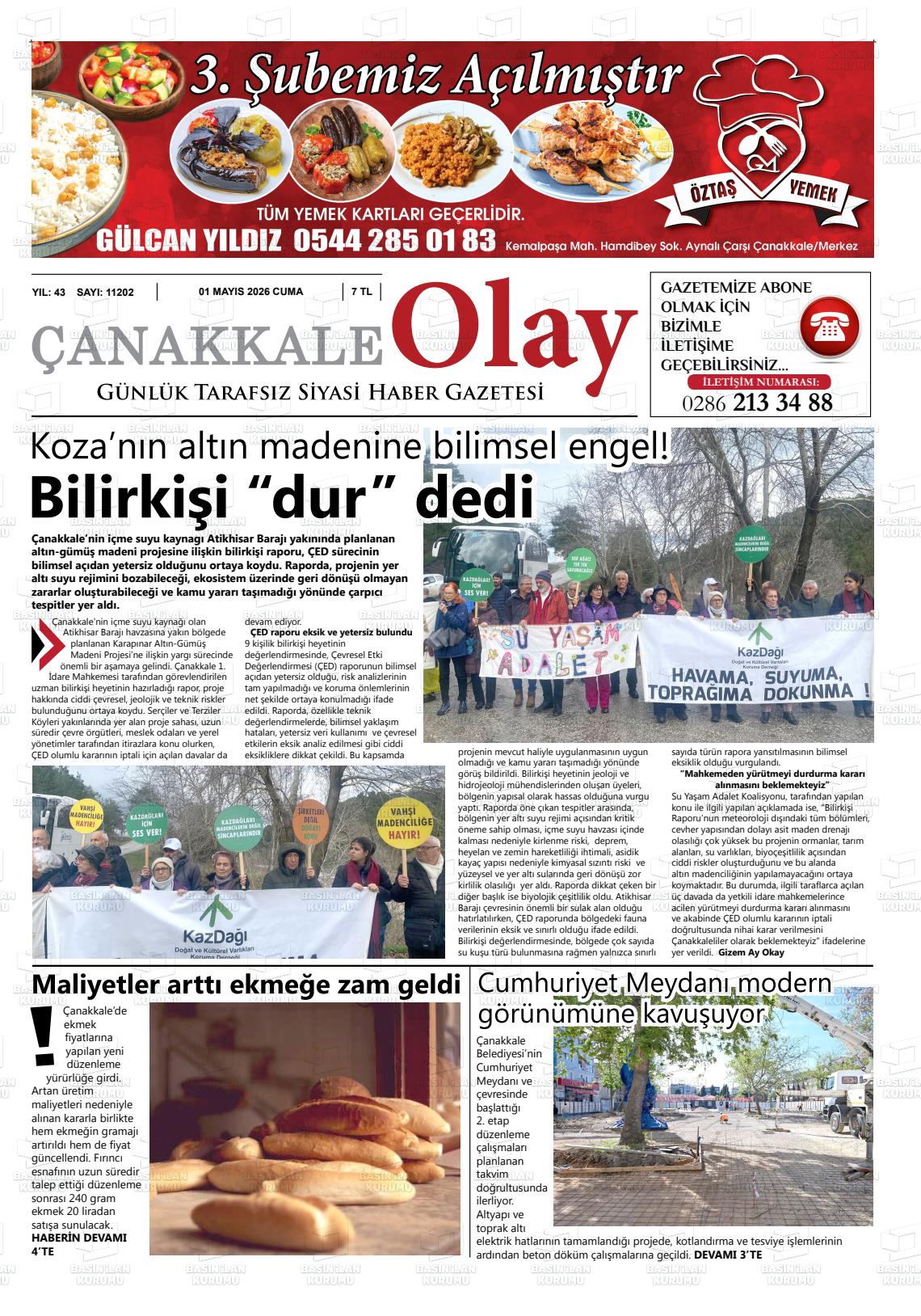 Canakkale Olay 01.05.2026