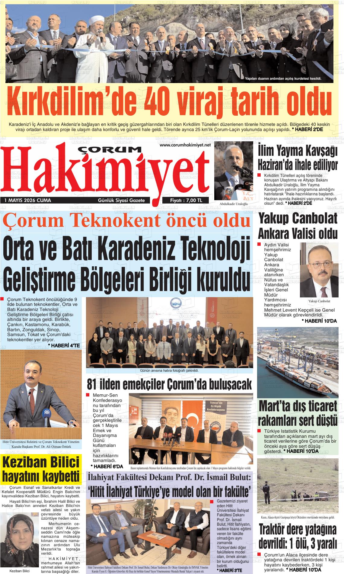 Corum Hakimiyet 01.05.2026