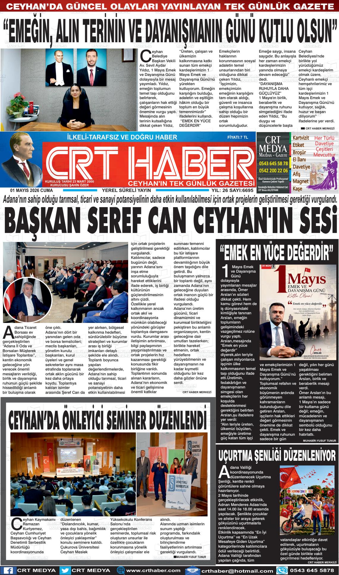 Adana Crthaber 01.05.2026