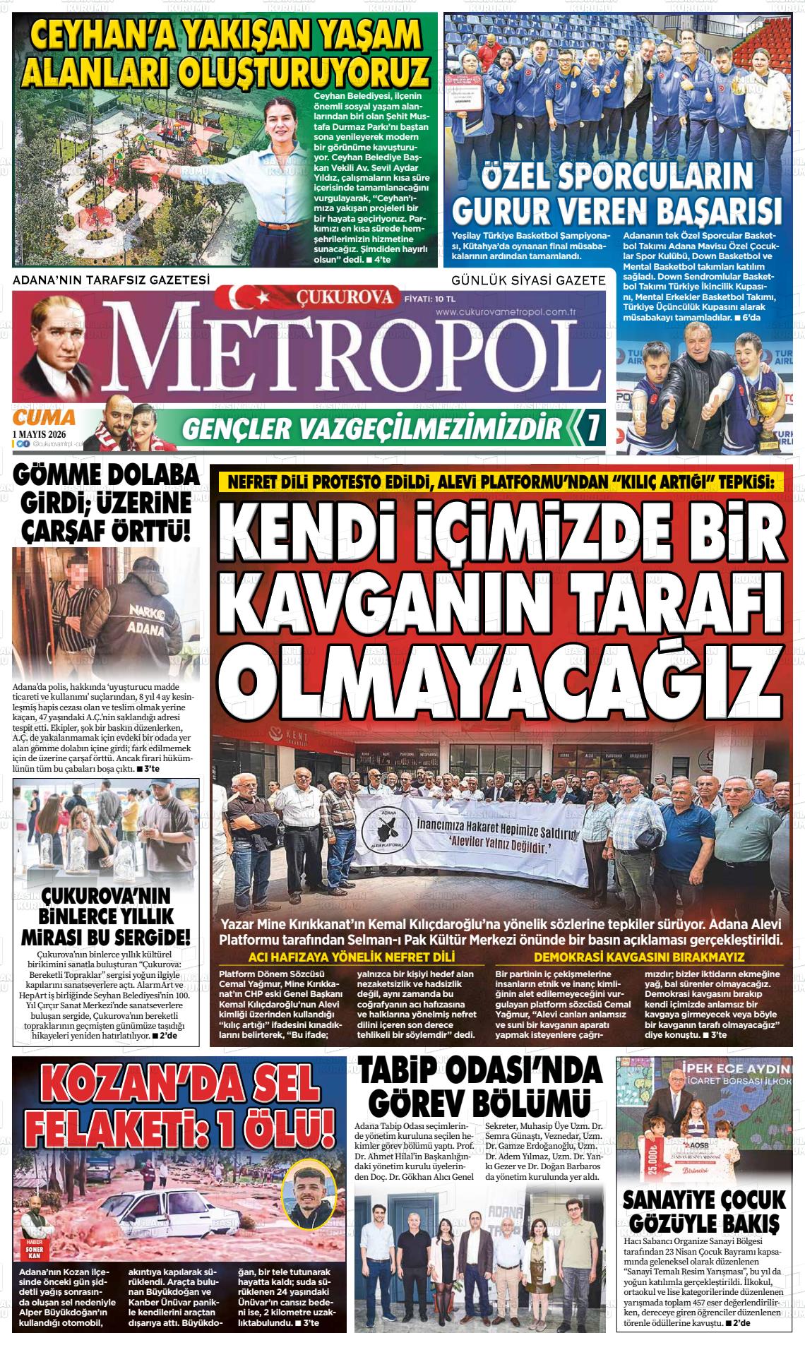 Adana Cukurovametropol 01.05.2026