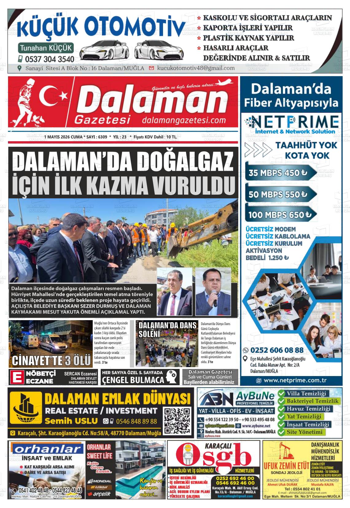 Mugla Dalaman 01.05.2026