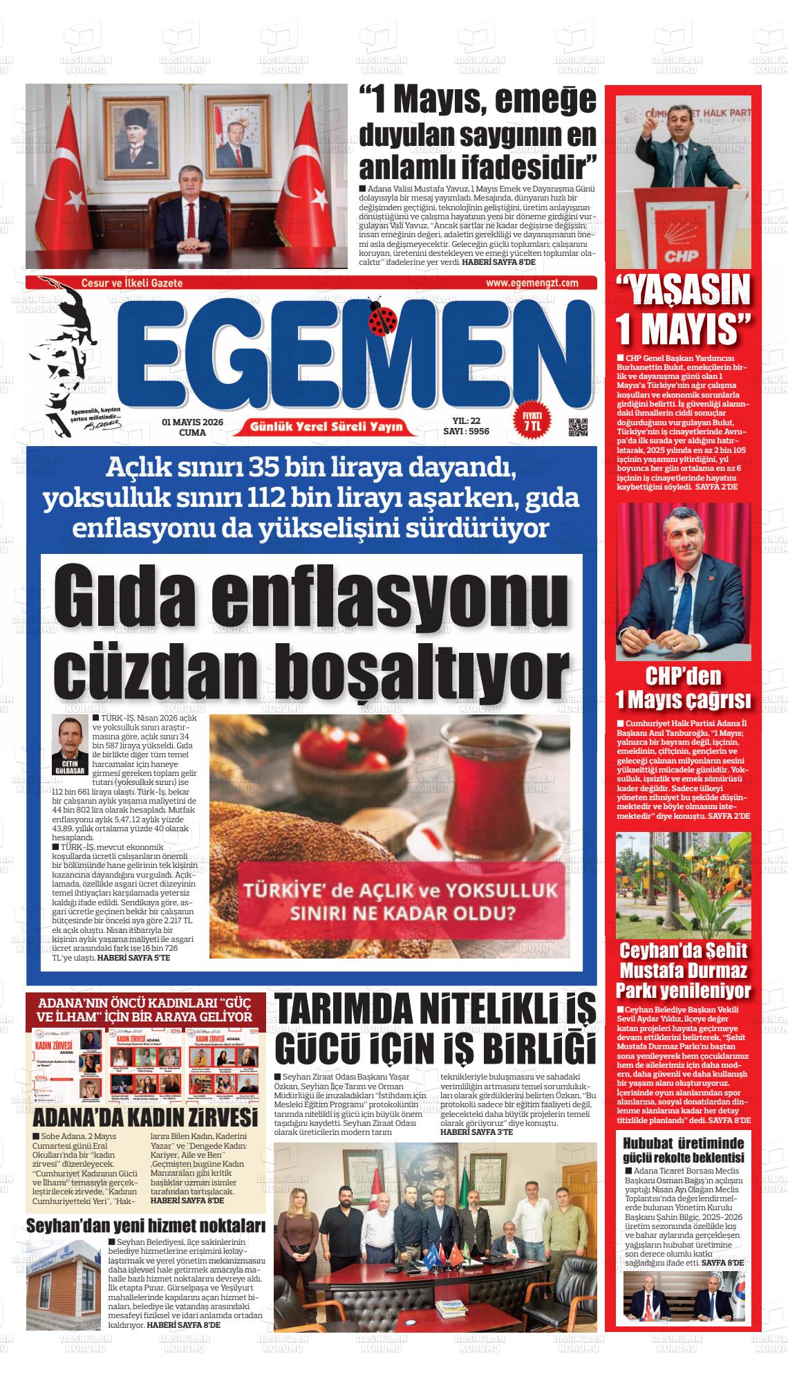 Adana Egemen 01.05.2026