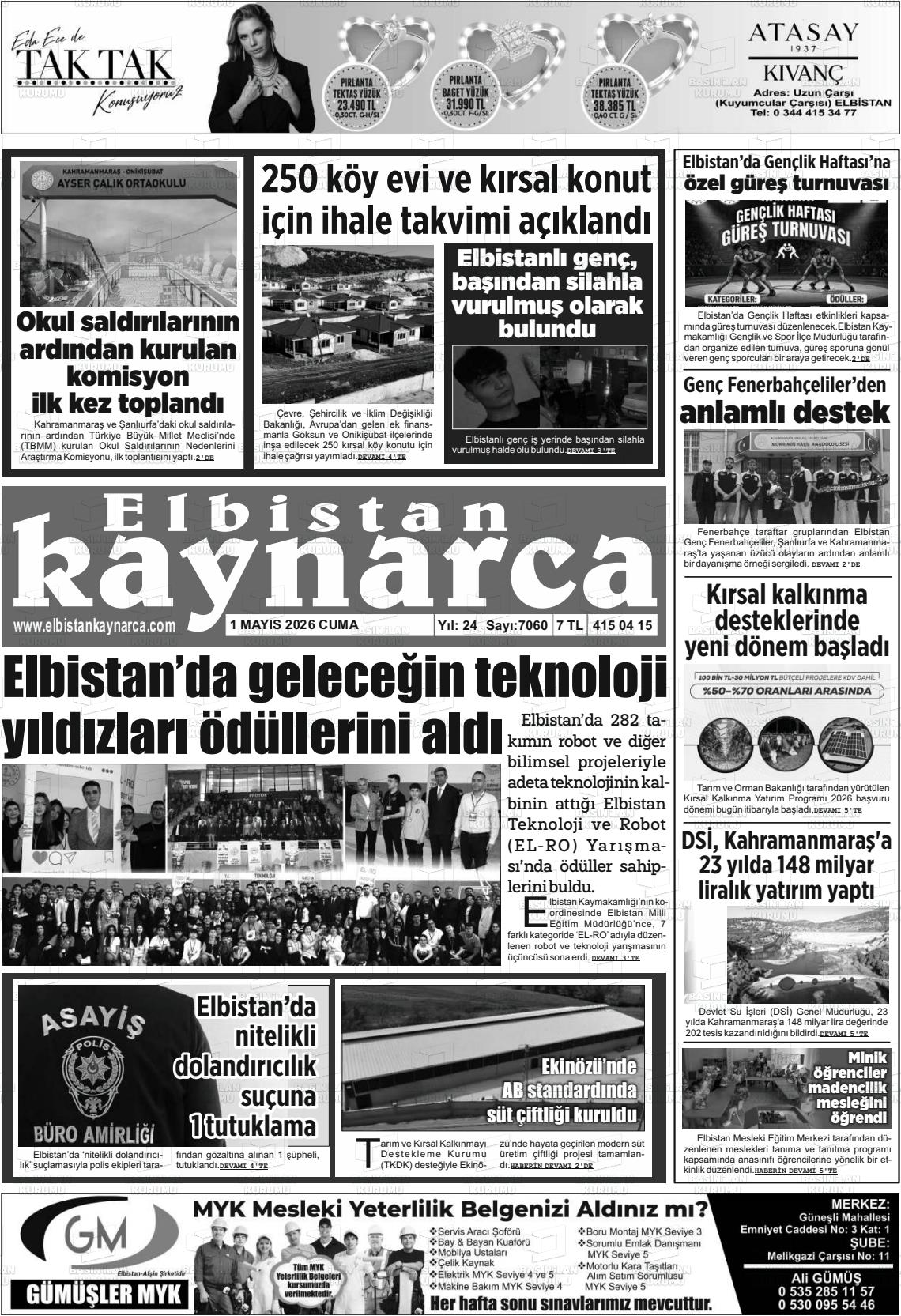 Kahramanmaras Elbistankaynarca 01.05.2026