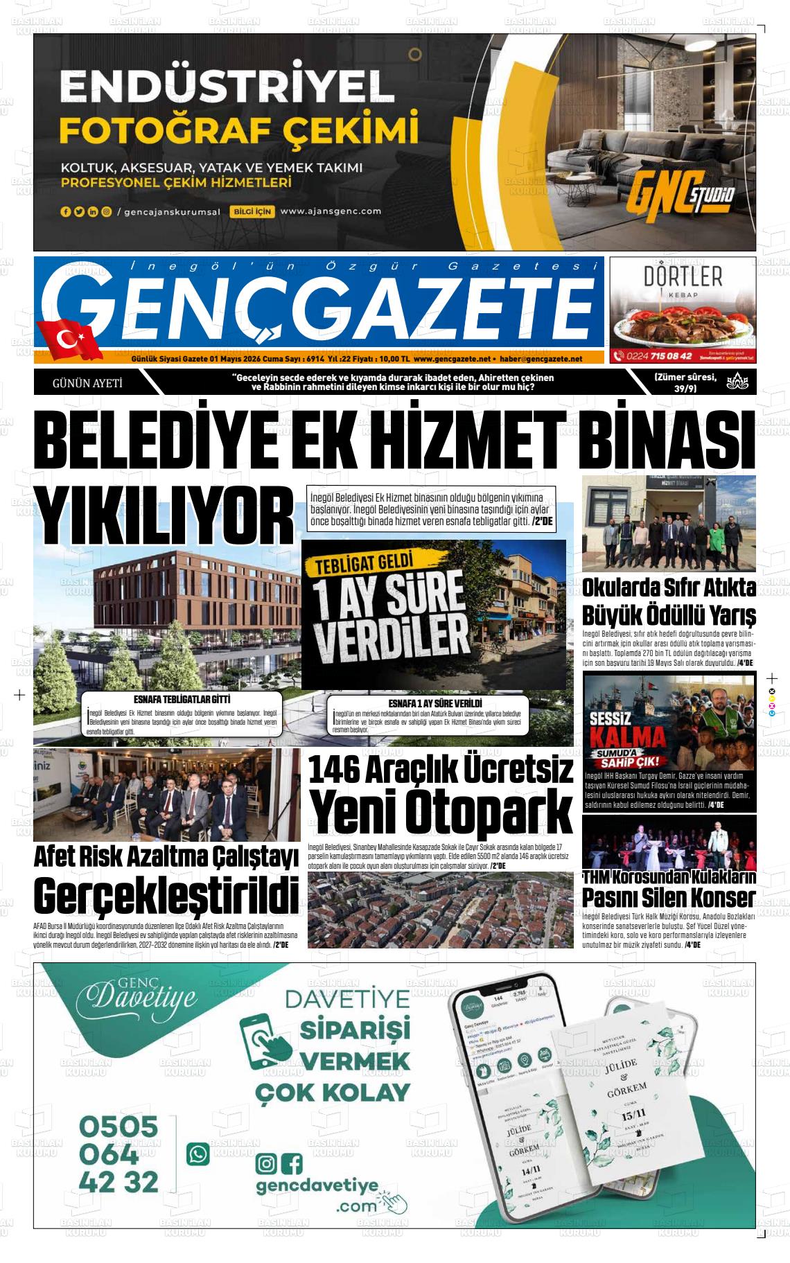 Bursa Gencgazete 01.05.2026