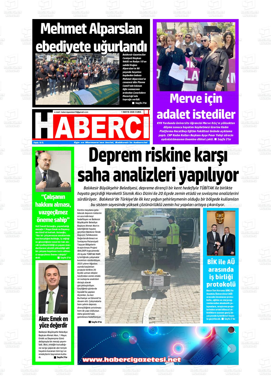 Mersin Haberci 01.05.2026