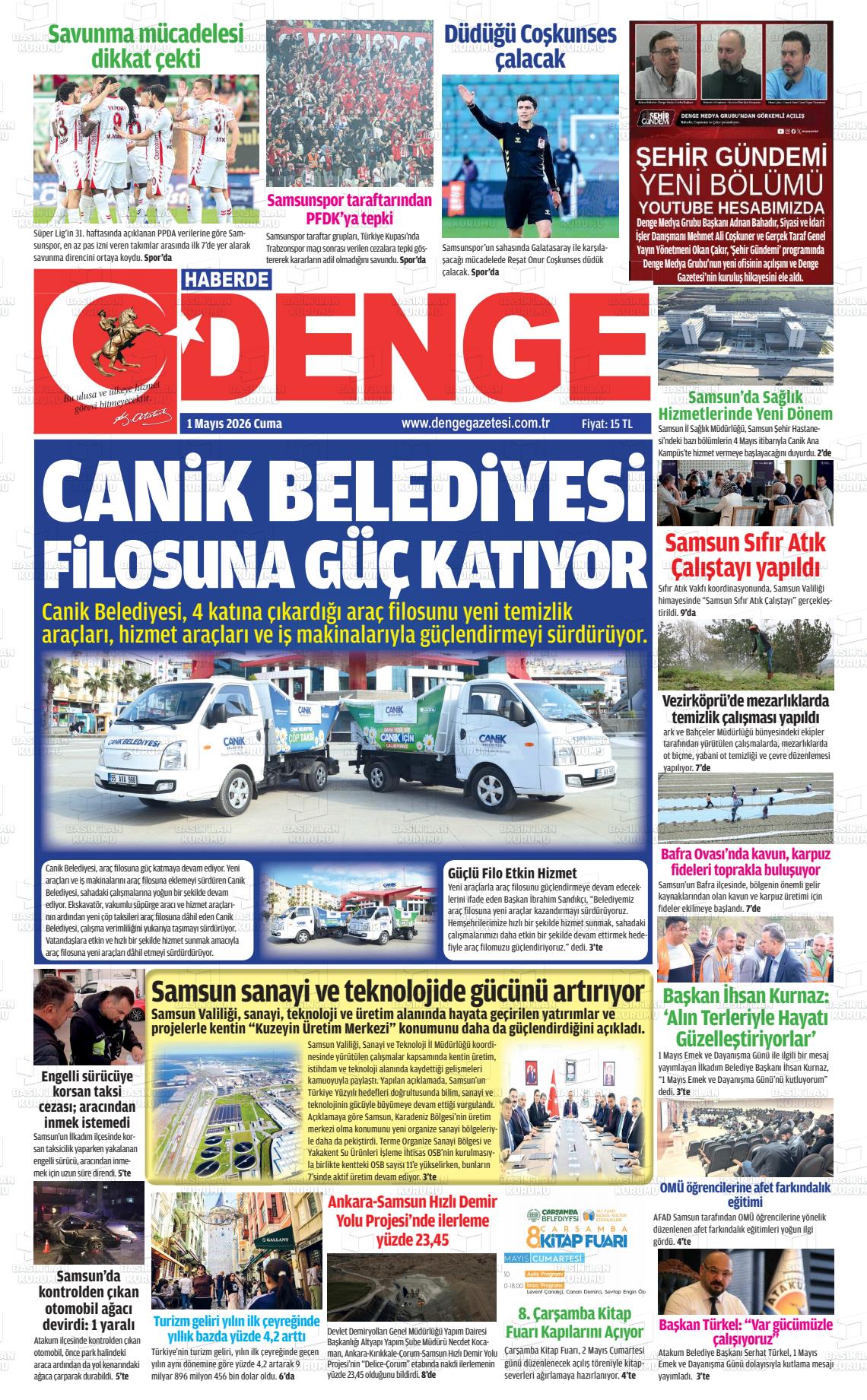 Samsun Haberdedenge 01.05.2026