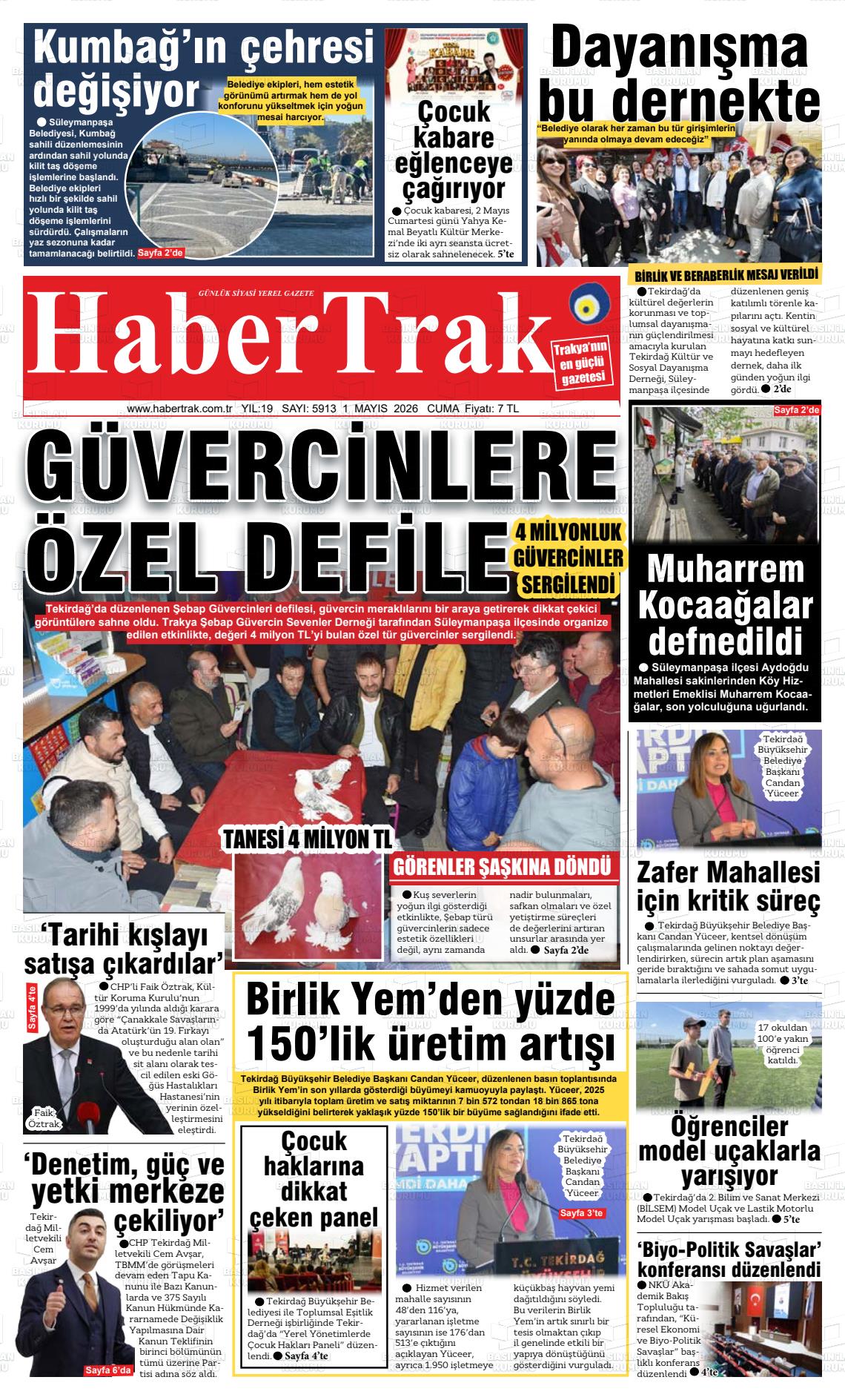Tekirdag Habertrak 01.05.2026