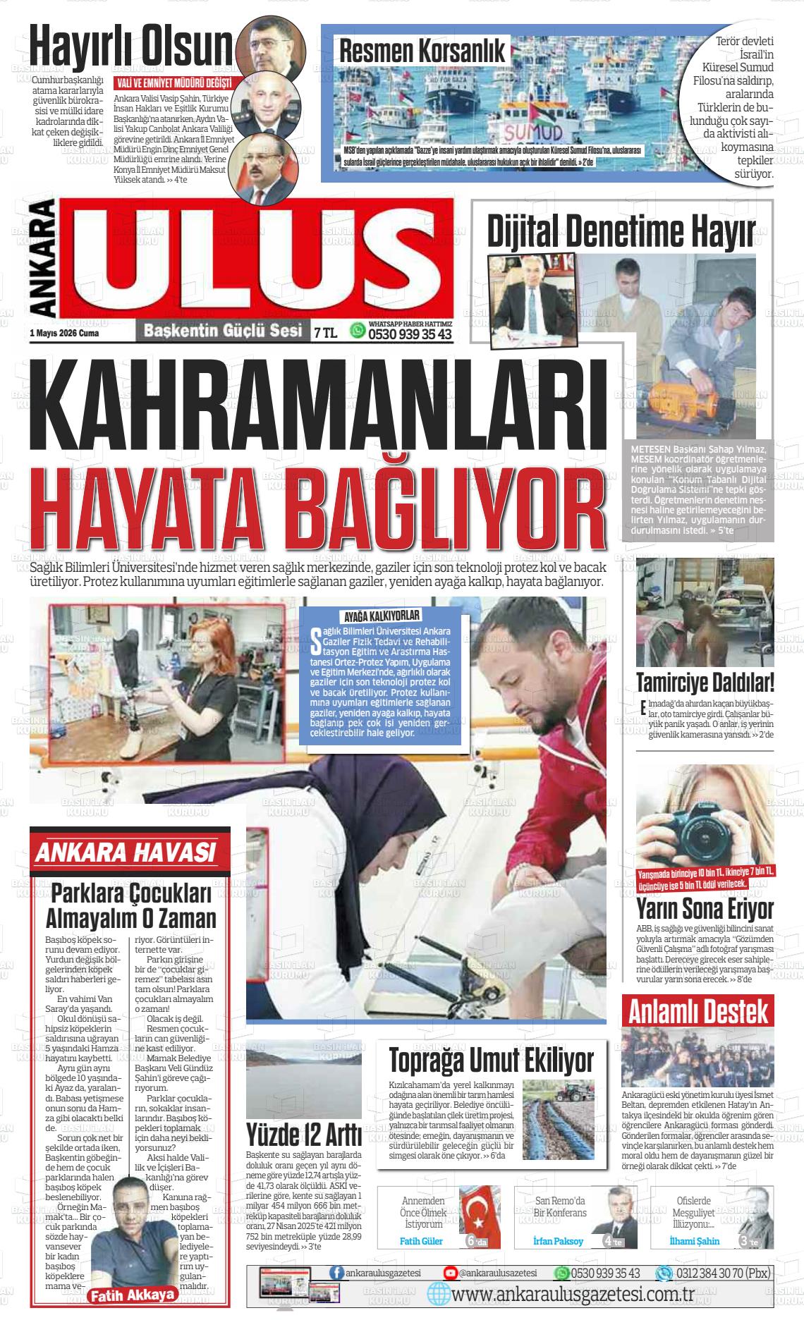 Ankara Habervaktim 01.05.2026
