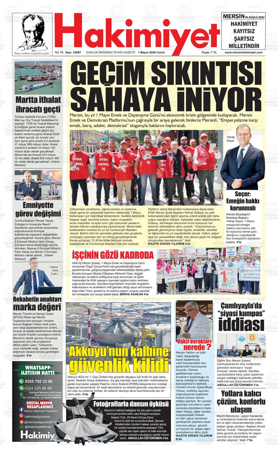 Konya Hakimiyet 01.05.2026