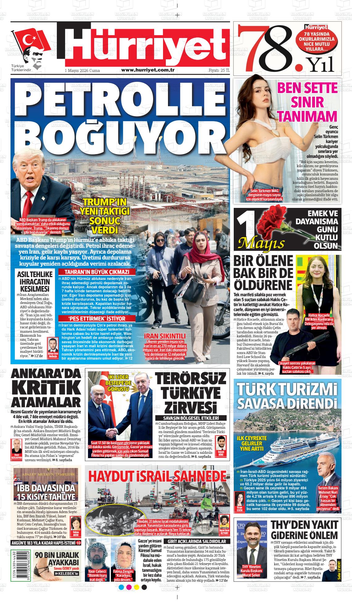 Hürriyet Gazetesi 01.05.2026