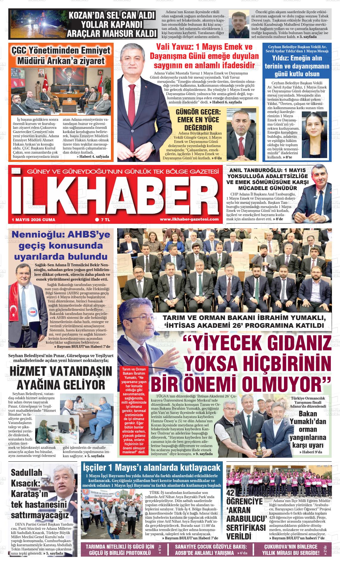 Adana Ilkhaber 01.05.2026