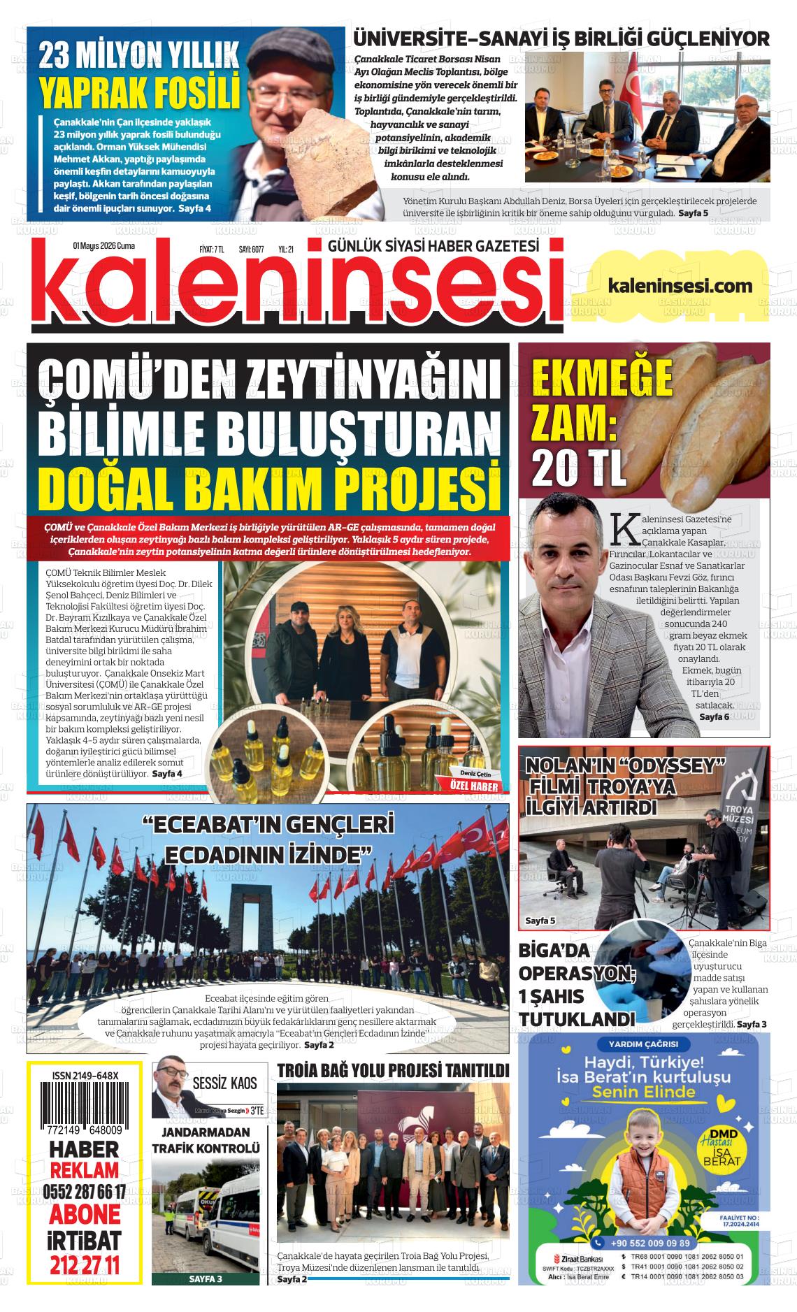 Canakkale Kaleninsesi 01.05.2026