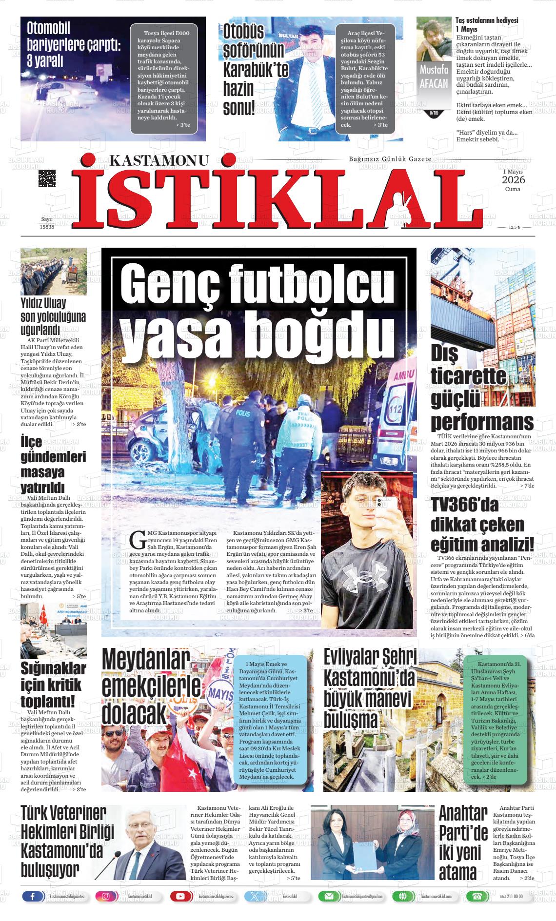 Kastamonu 01.05.2026