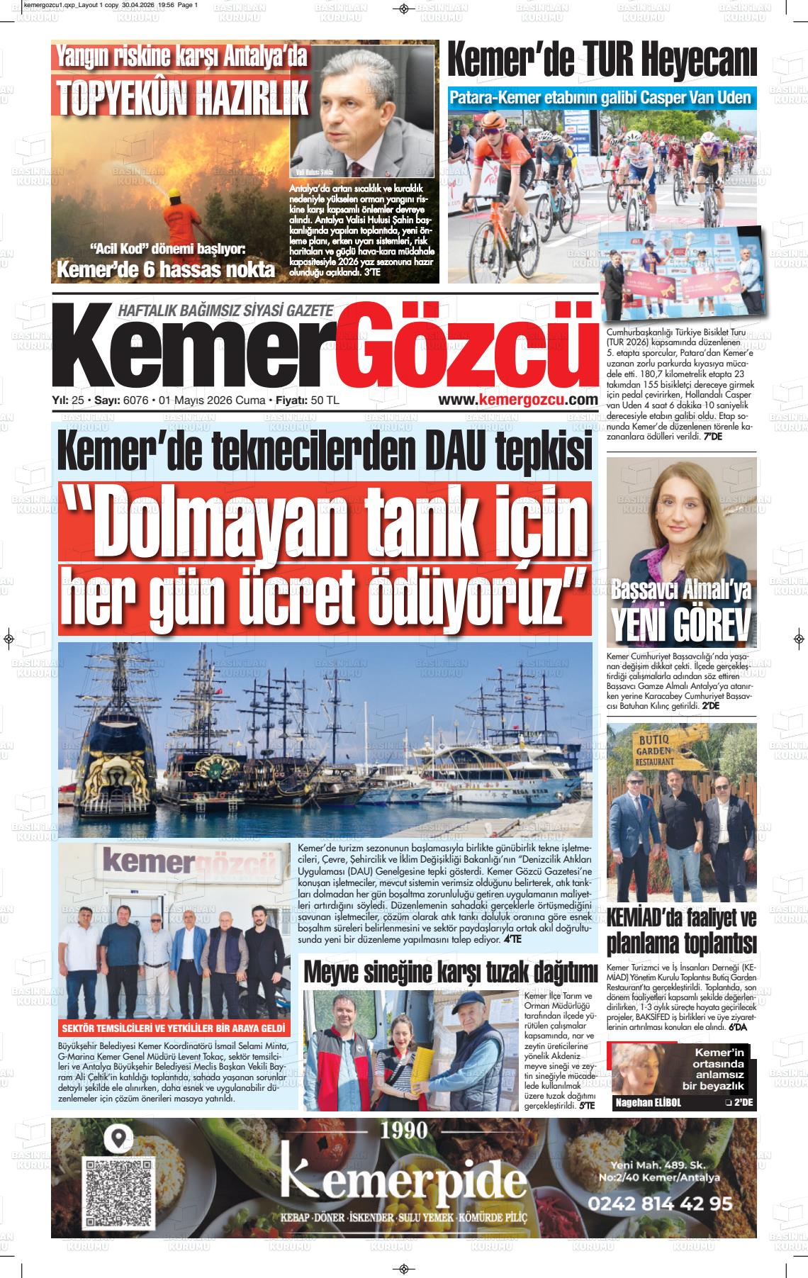 Antalya Kemergozcu 01.05.2026
