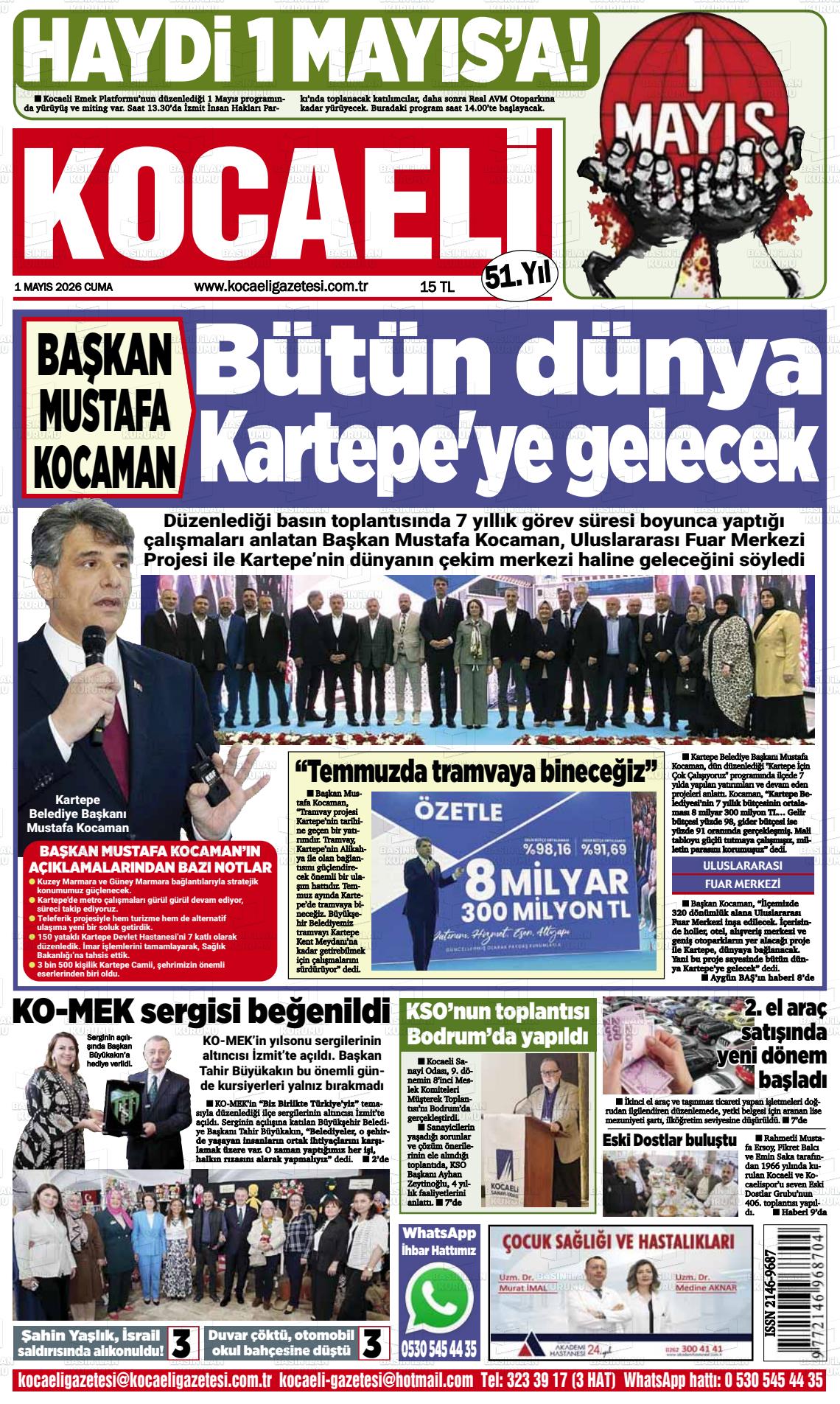 Kocaeli 01.05.2026