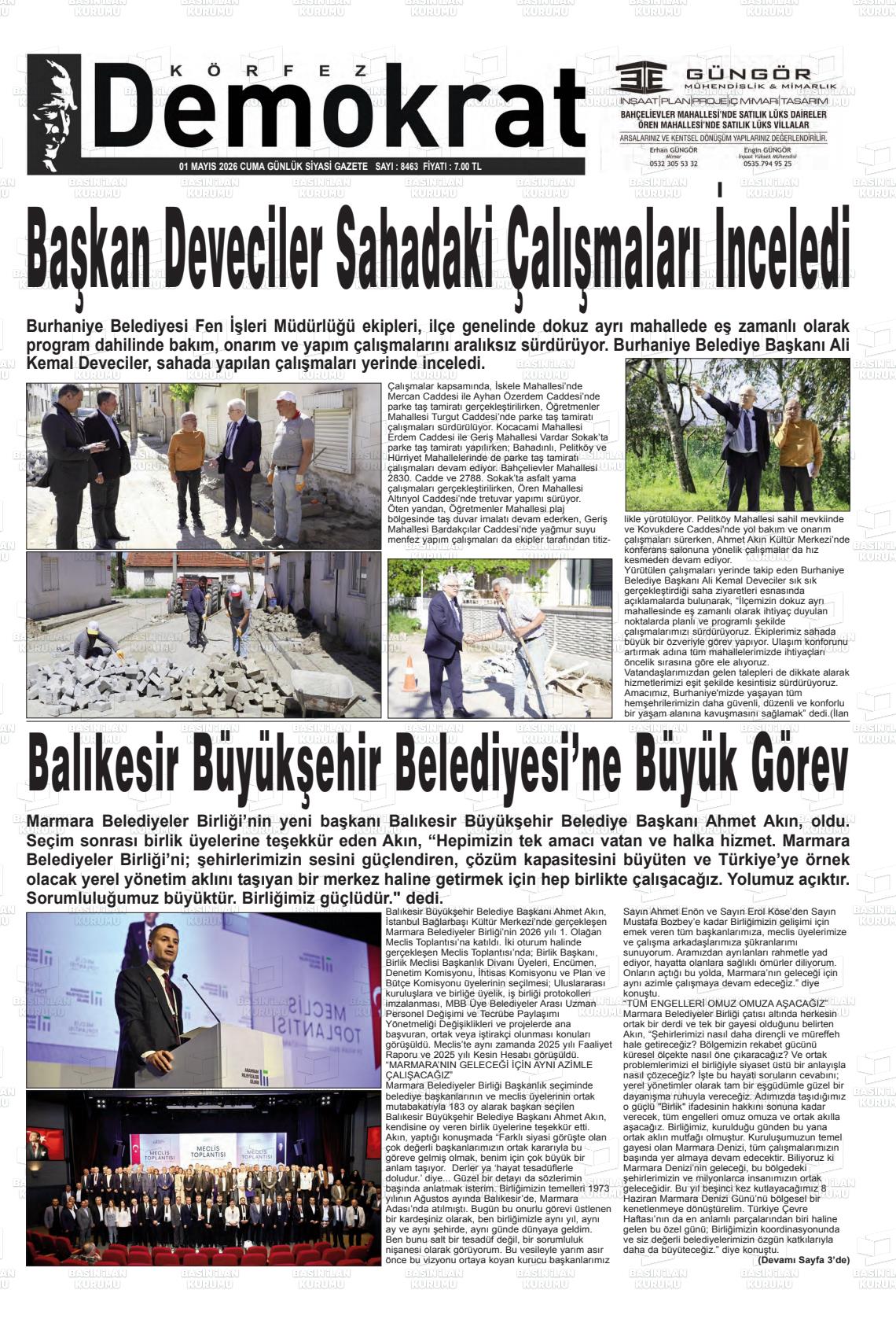 Balikesir Korfezdemokrat 01.05.2026