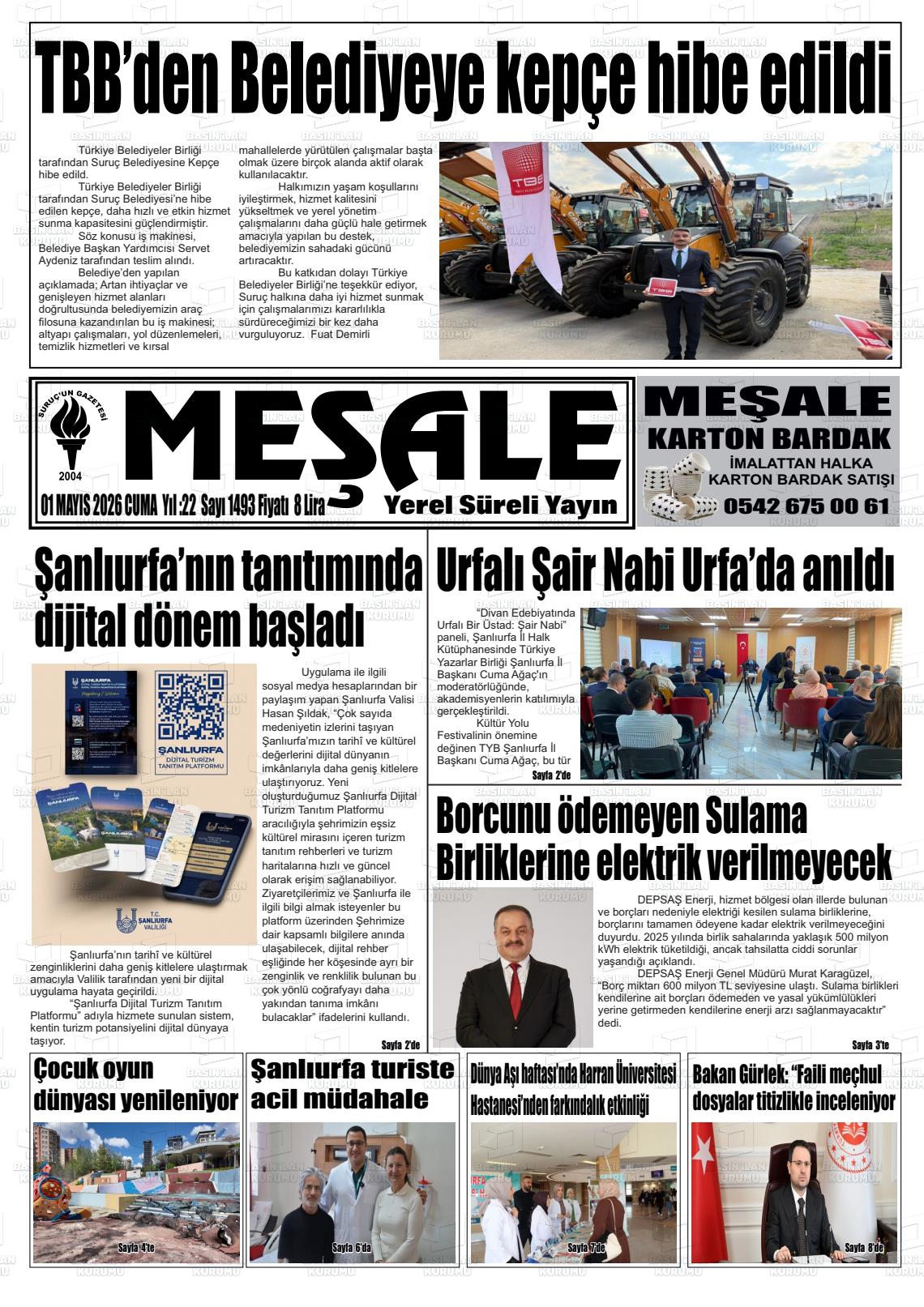 Sanliurfa Mesale 01.05.2026