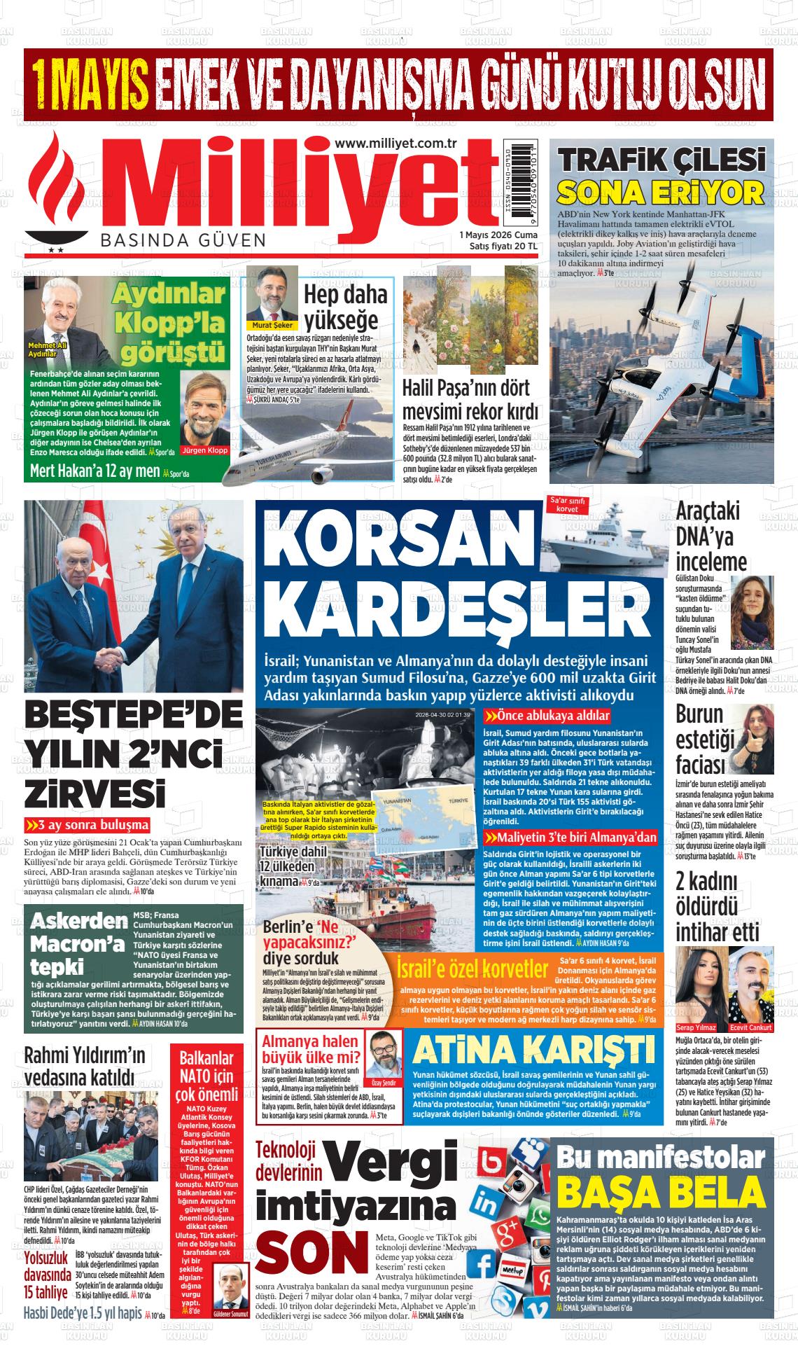 Milliyet Gazetesi 01.05.2026