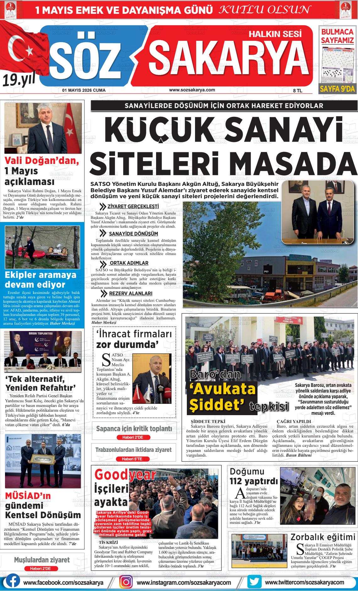 Sakarya Halk 01.05.2026
