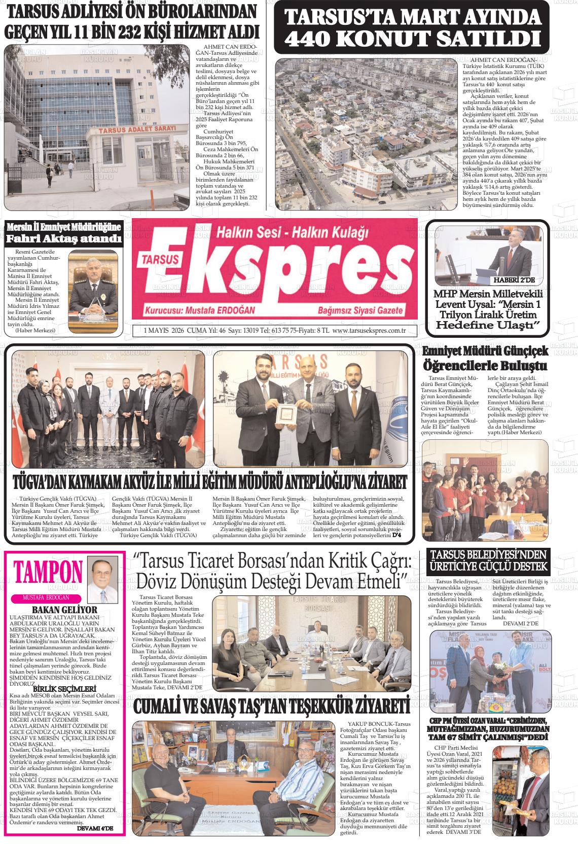 Mersin Tarsusekspres 01.05.2026