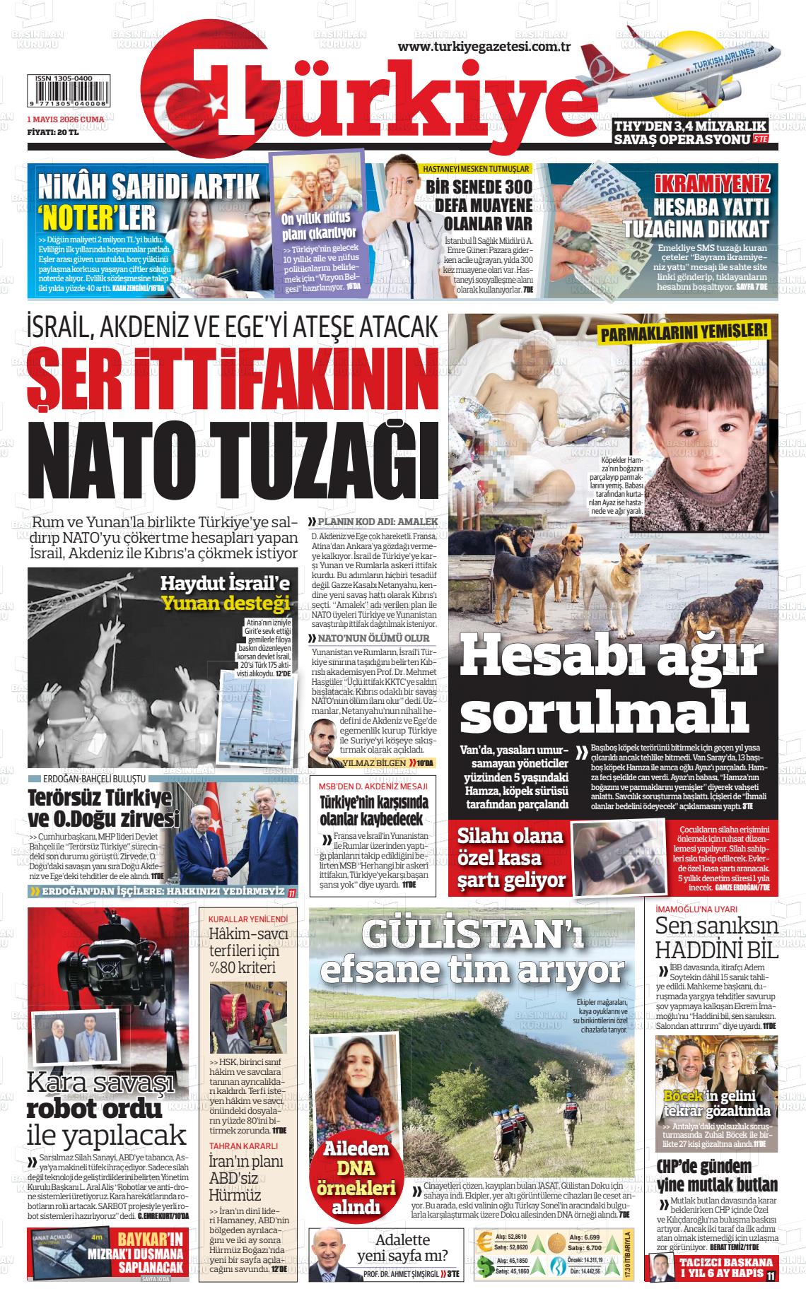 Türkiye Gazetesi 01.05.2026