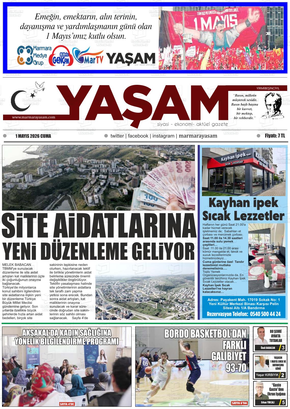 Canakkale Yasam 01.05.2026