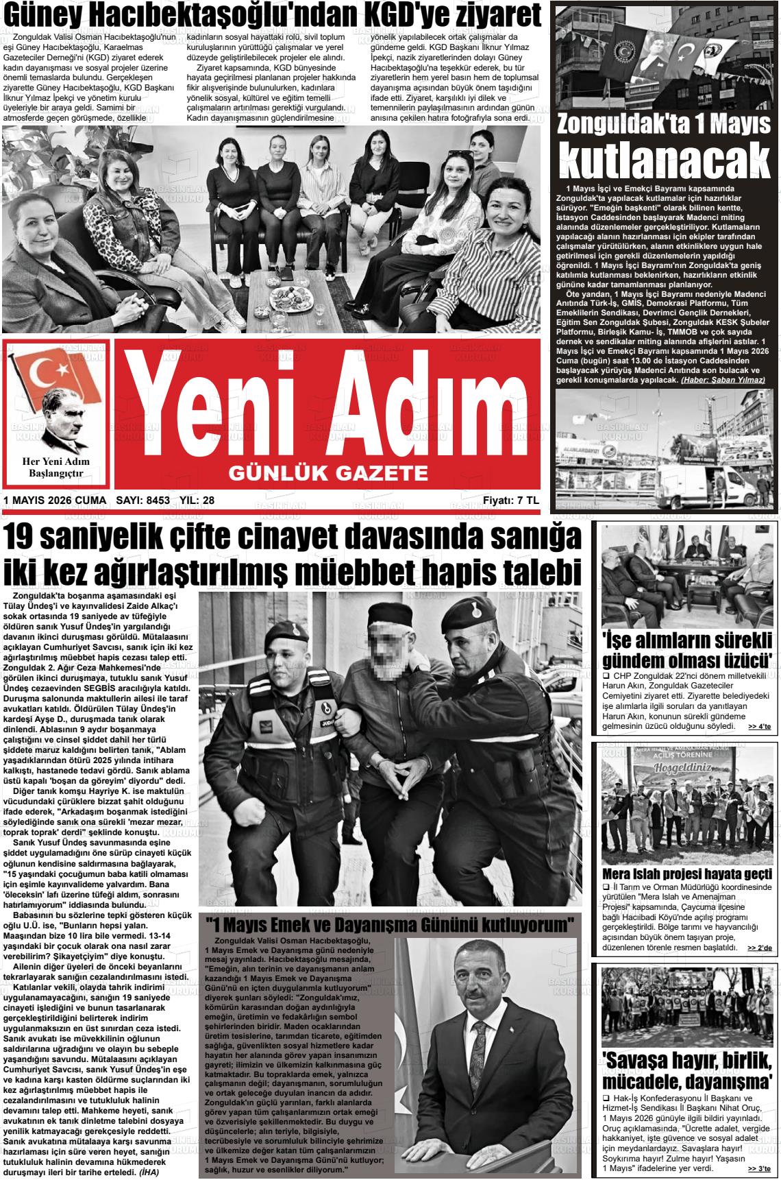 Zonguldak Yeniadim 01.05.2026