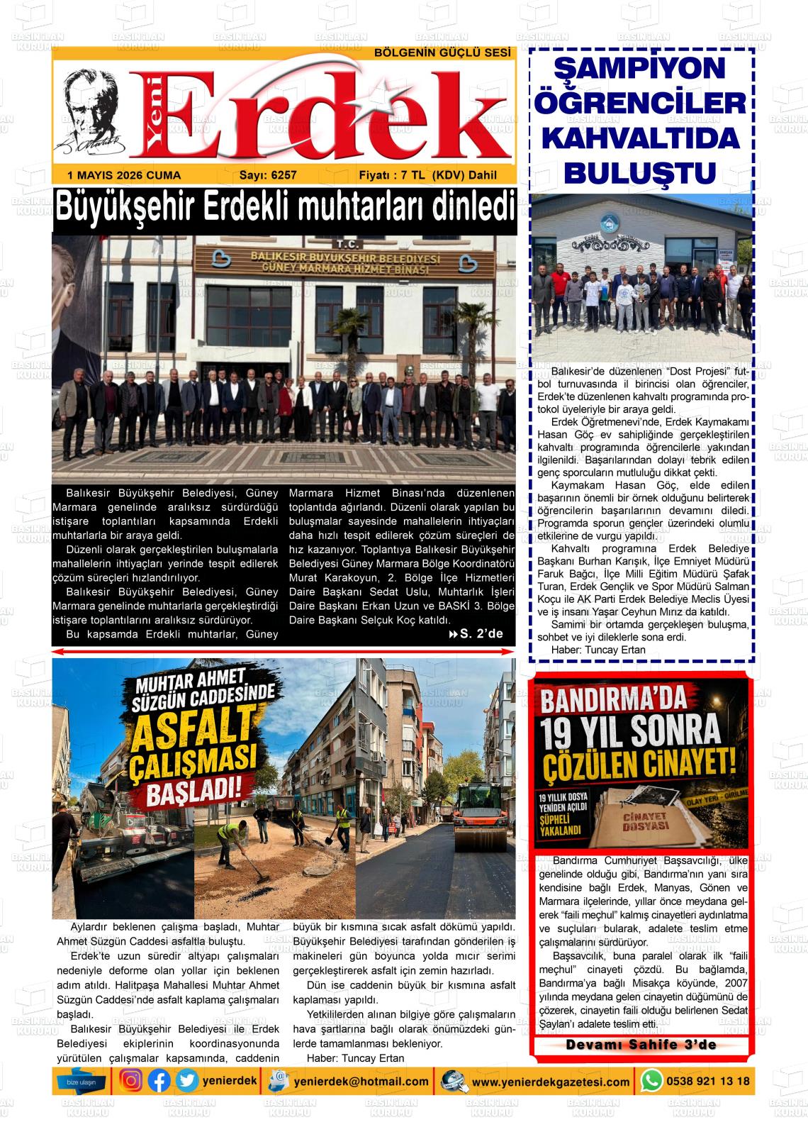 Balikesir Yenierdek 01.05.2026
