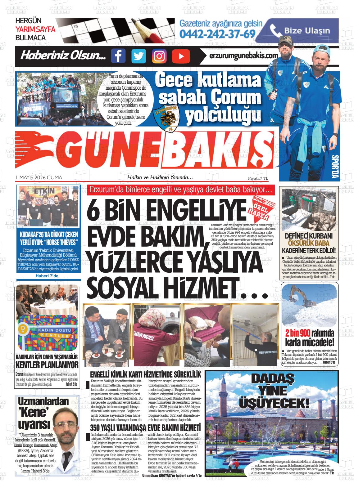 Erzurum Yenikusak 01.05.2026
