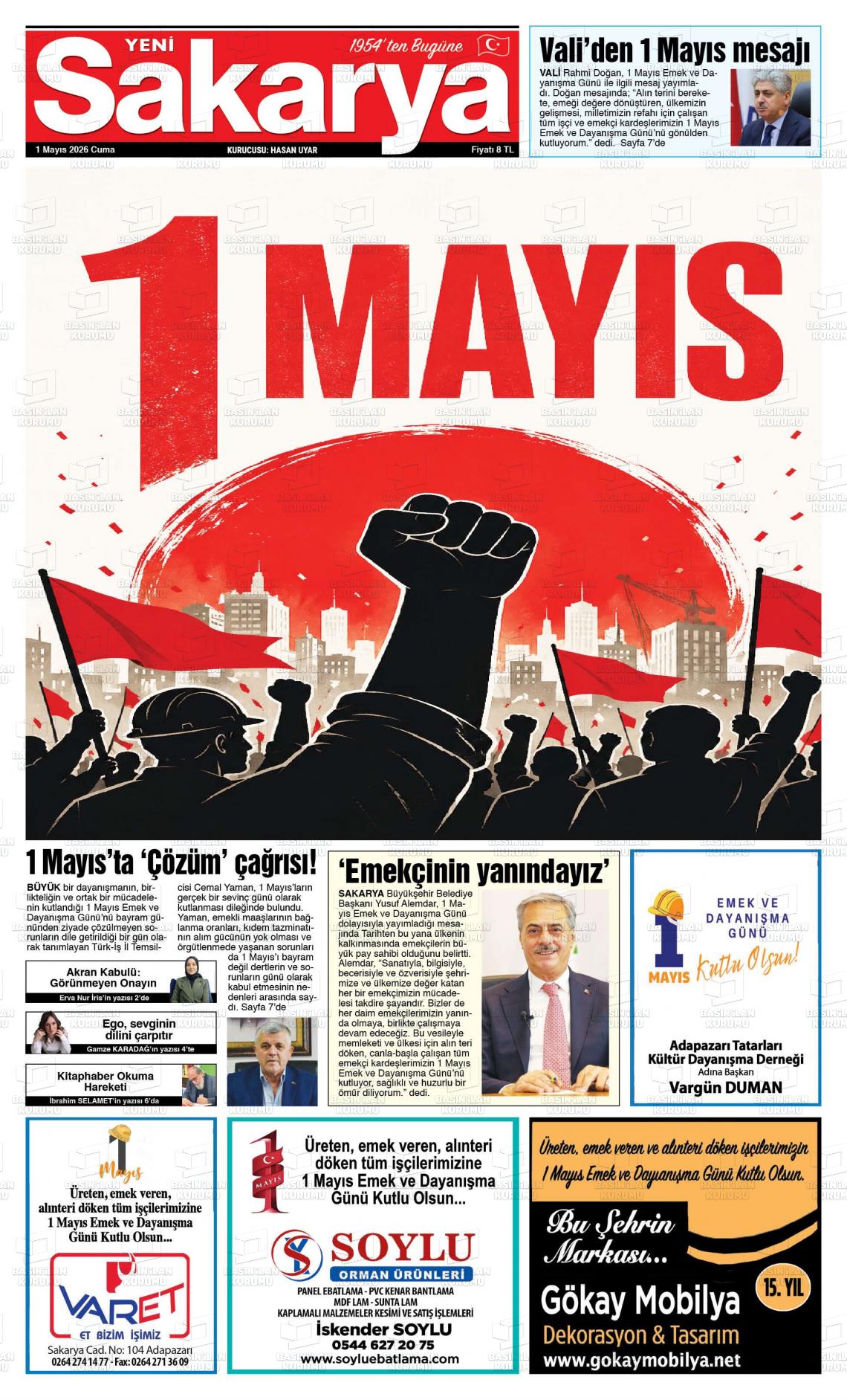 Sakarya Yeni 01.05.2026